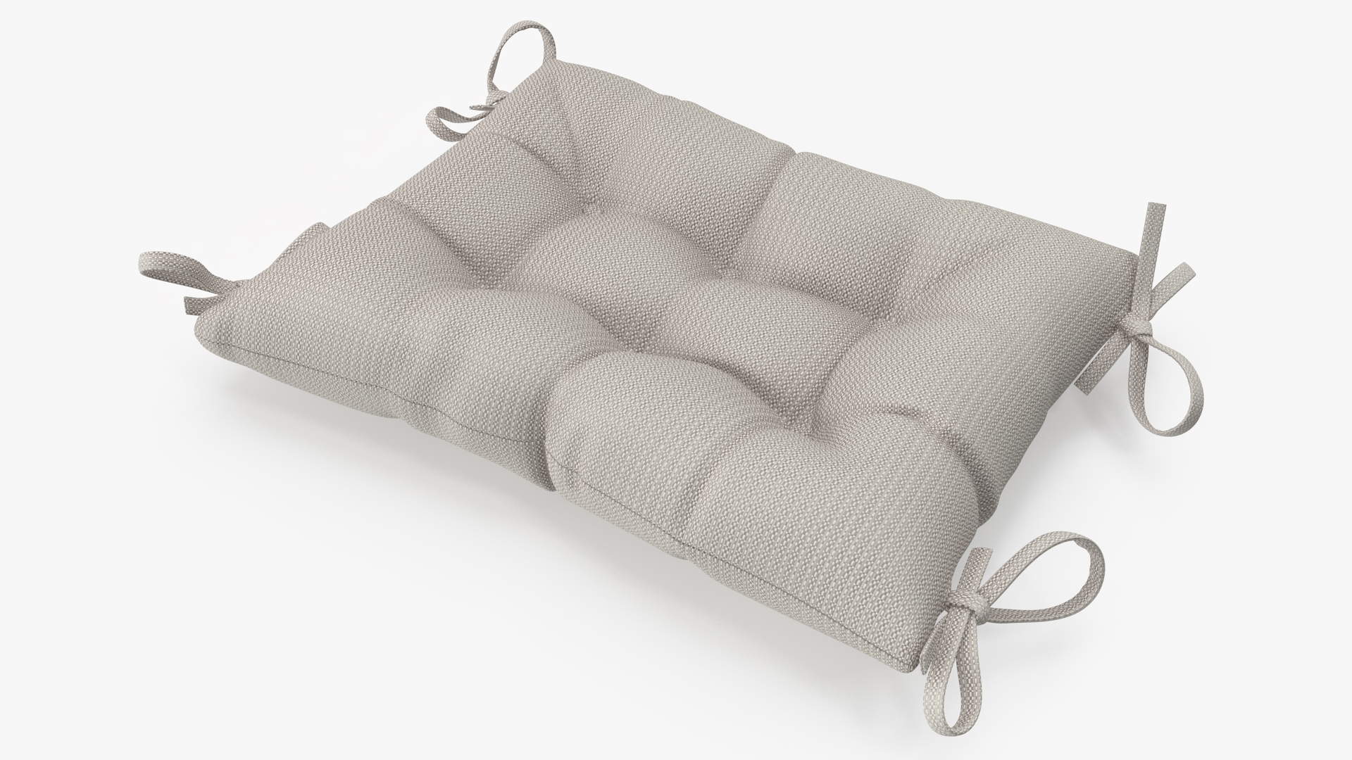 3D Chair Back Cushion Gray model