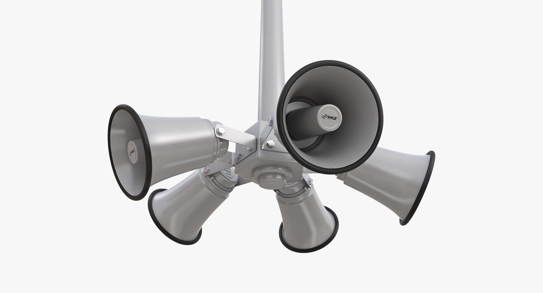 3D model Outdoor Broadcast Horn System Pole Mount