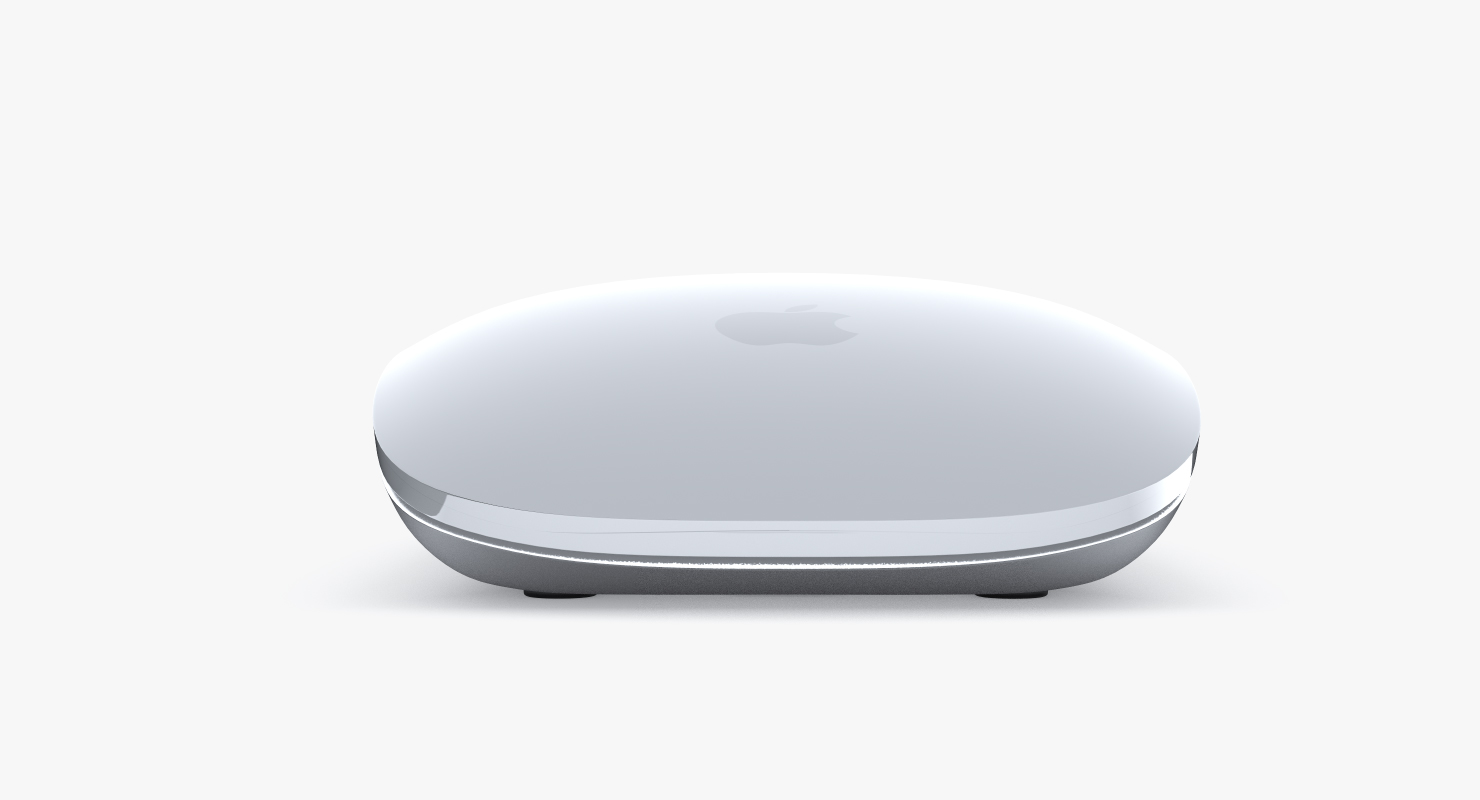 3D Apple Magic Mouse 2 Silver