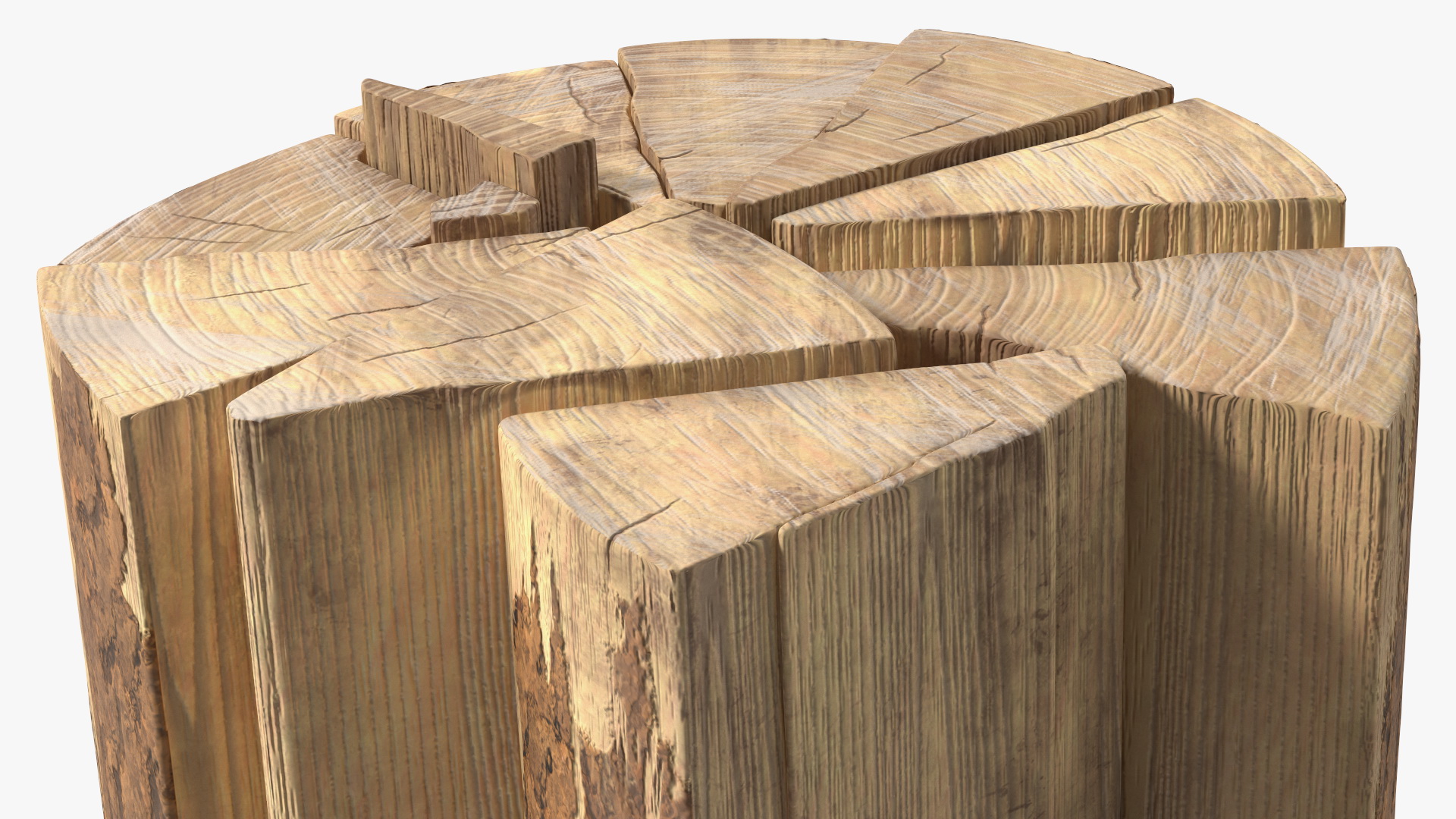 Firewood Log Rack 3D