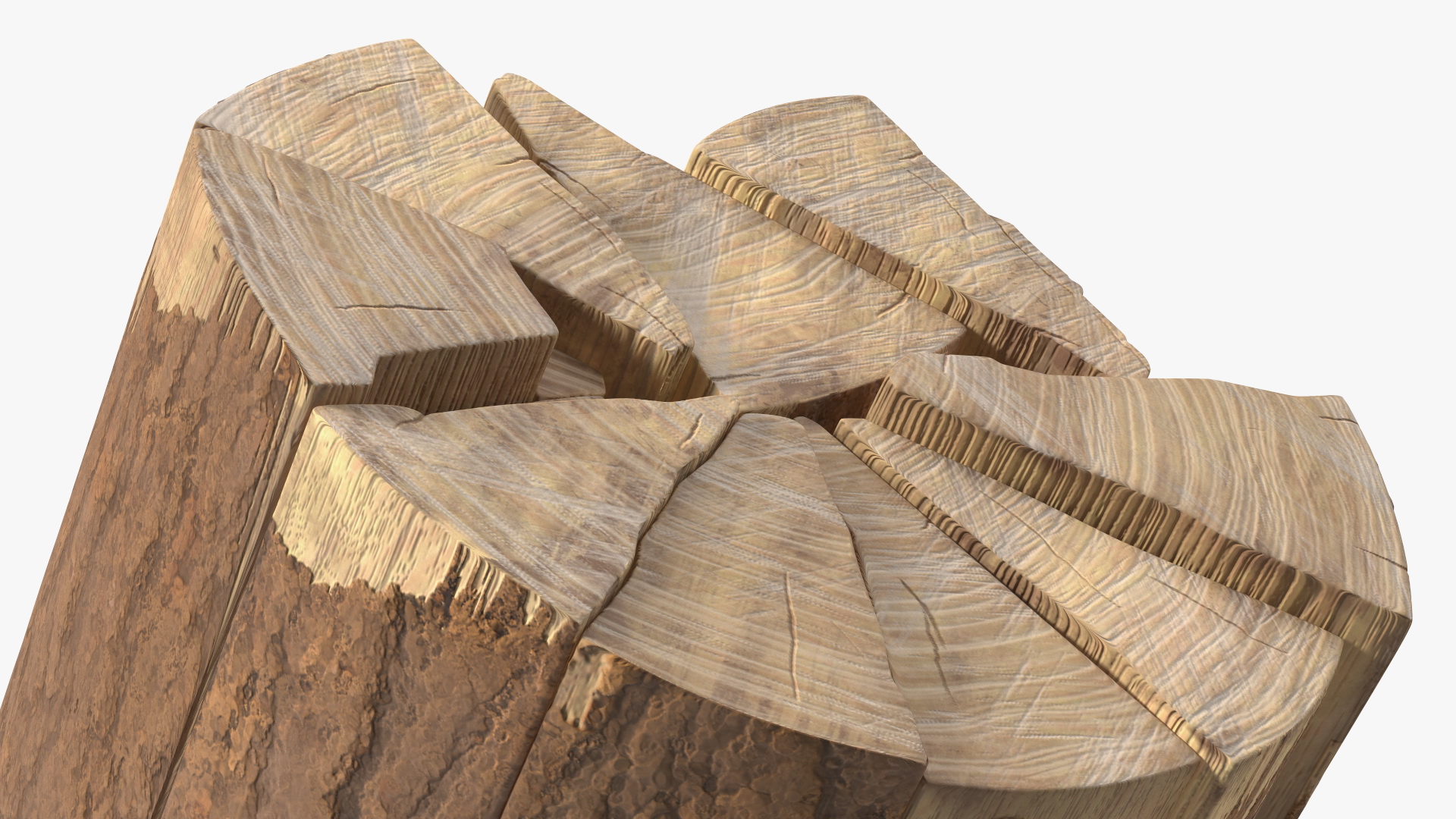 Firewood Log Rack 3D