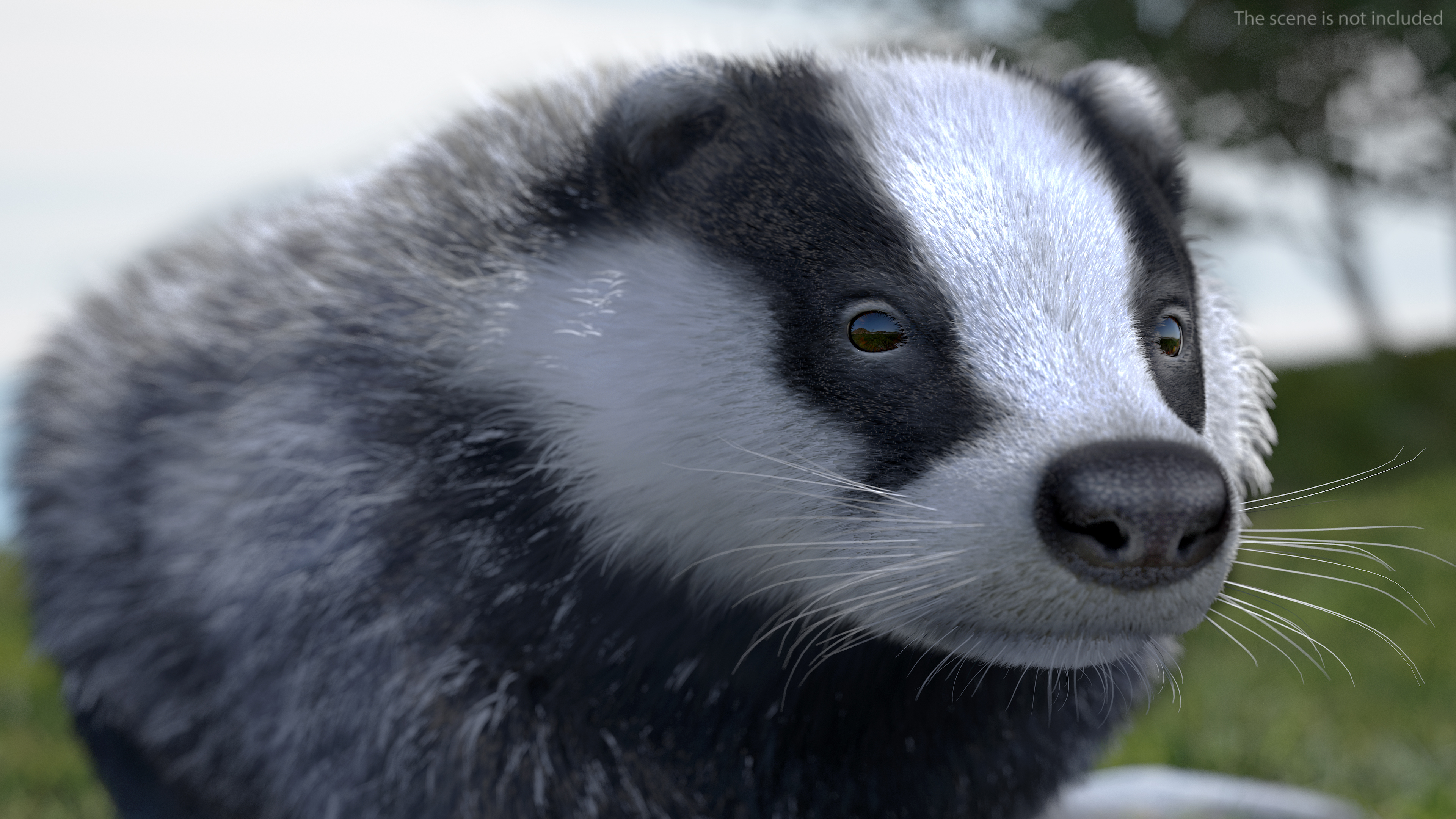 Walking Badger 3D model