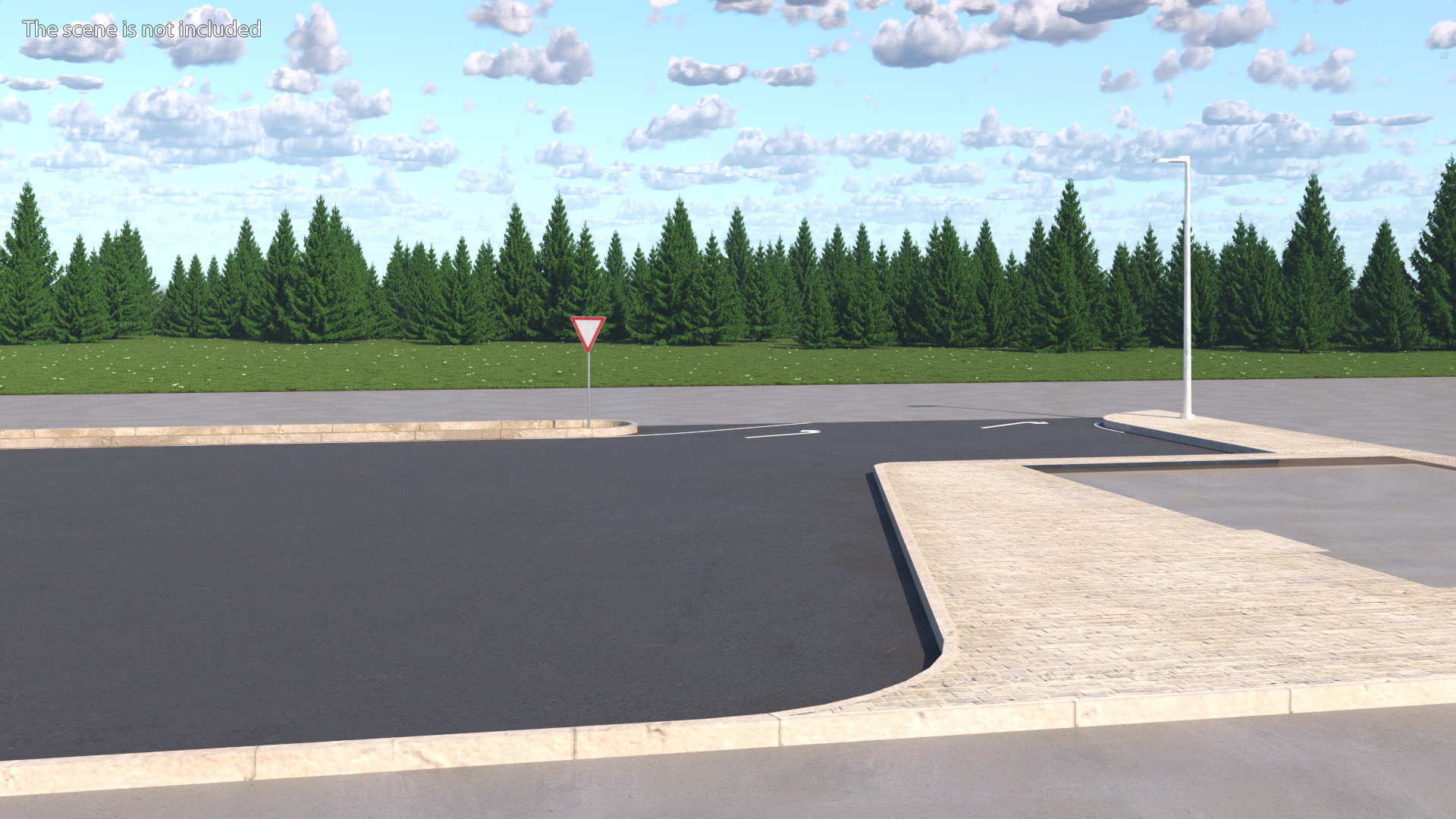 3D Modern Parking Lot model