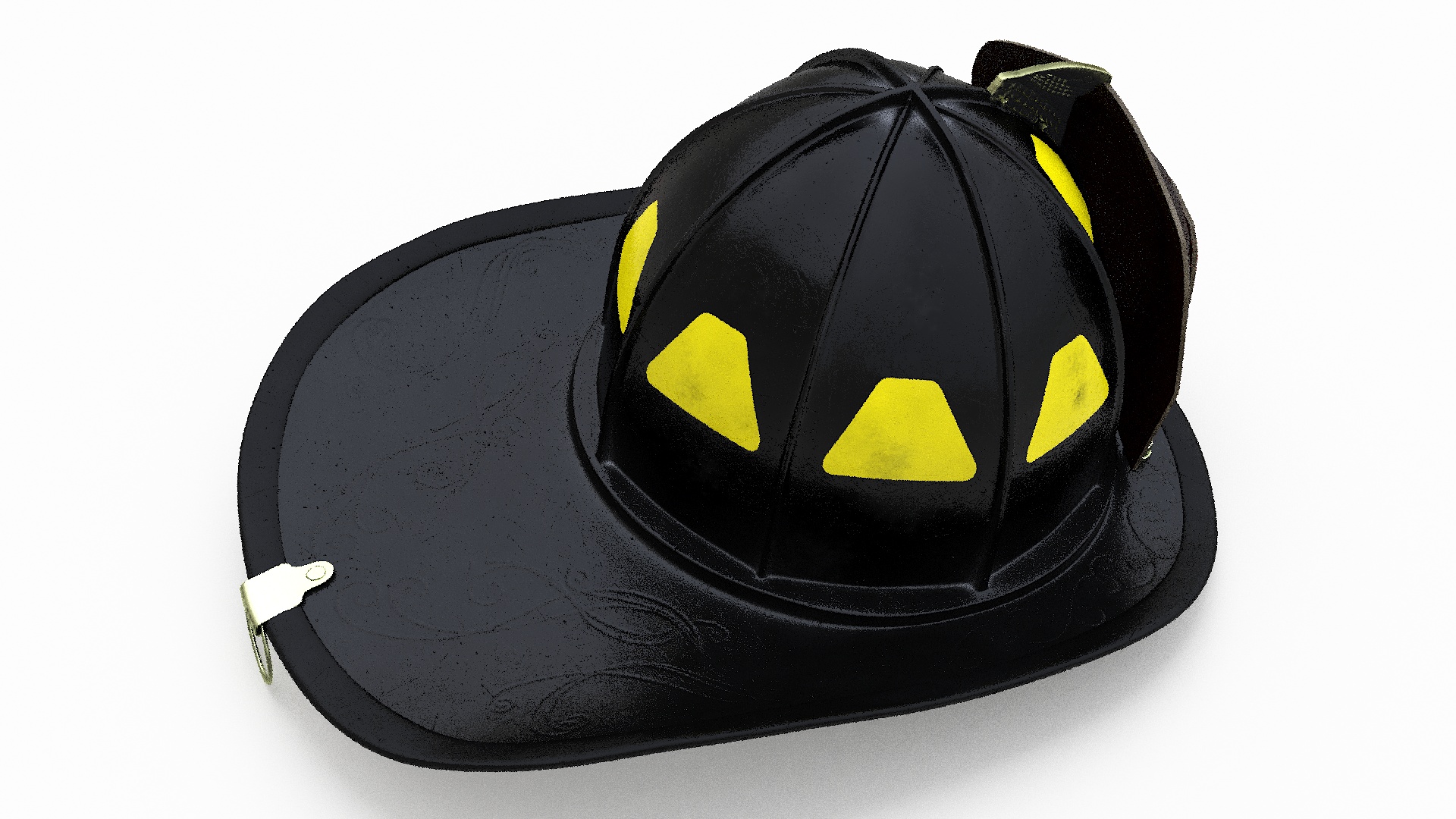 Firefighter Helmet with Number 343 3D model