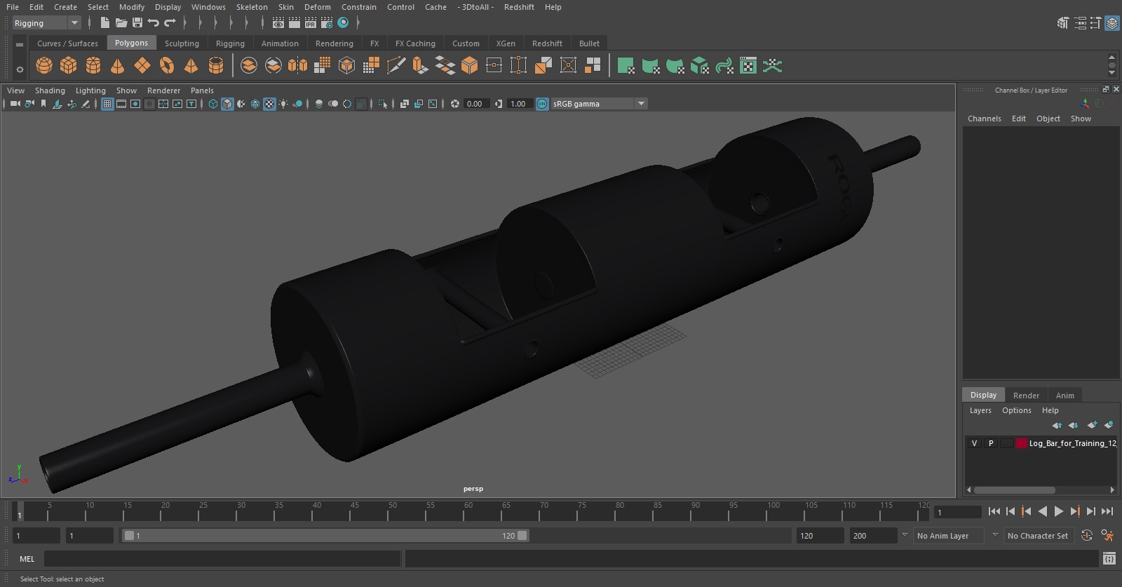 3D Log Bar for Training 12 Inch model