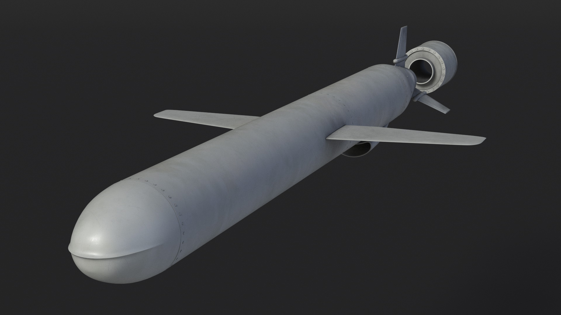 3D Military Cruise Missile model