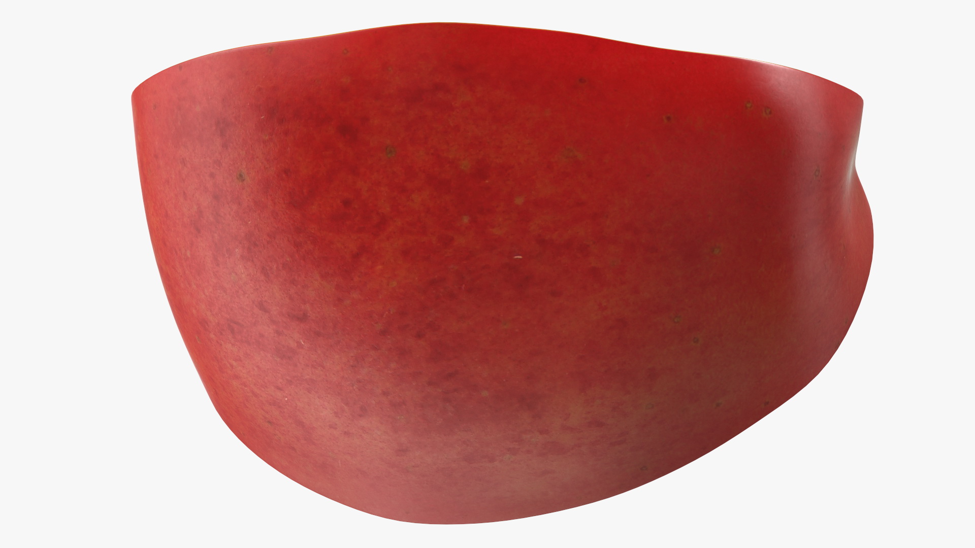 3D Sliced Red Apple Half