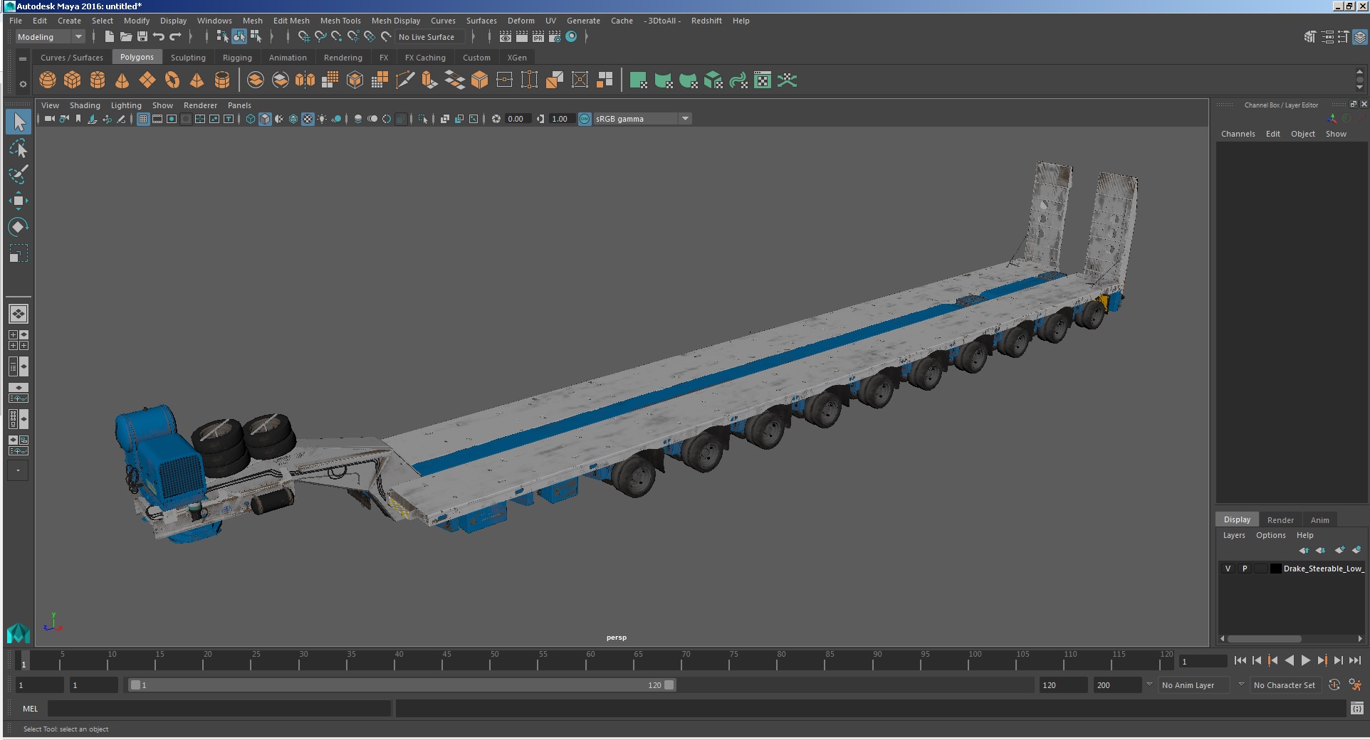 3D Drake Steerable Low Loader