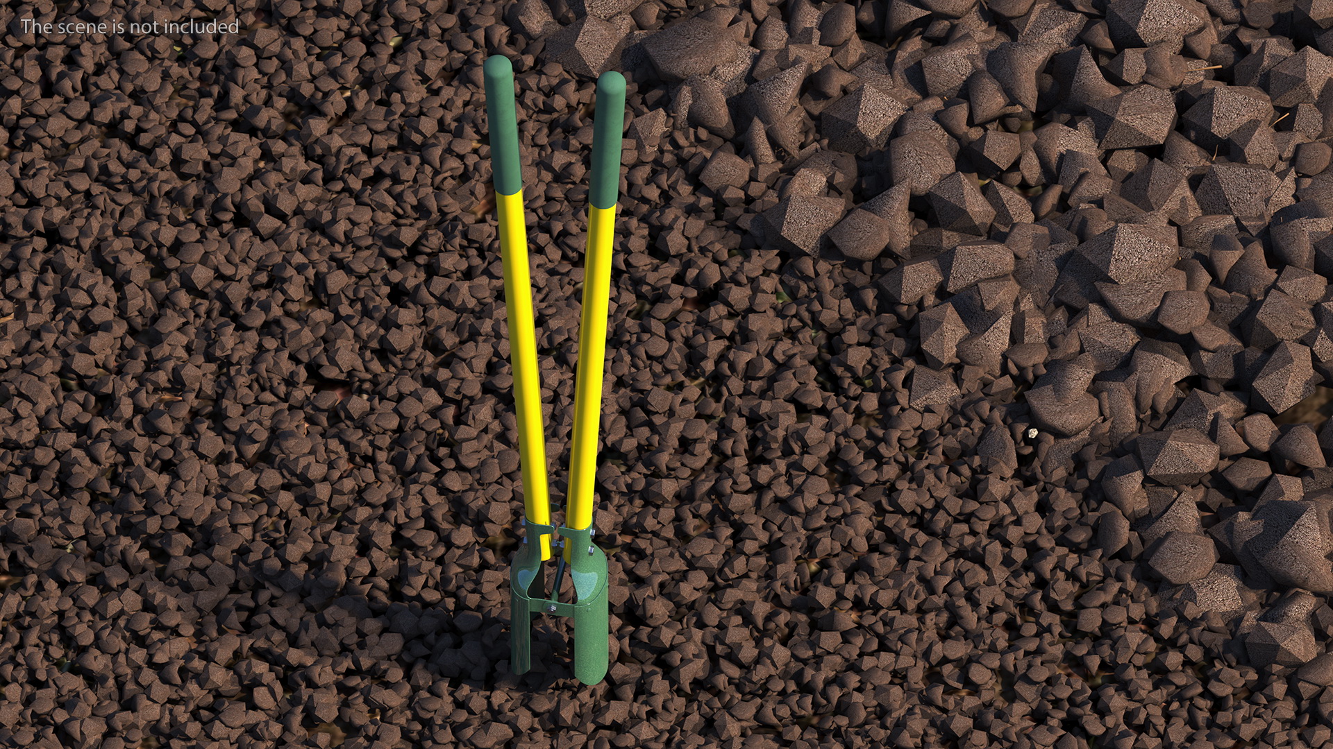 3D model Hole Digger Yellow Handle