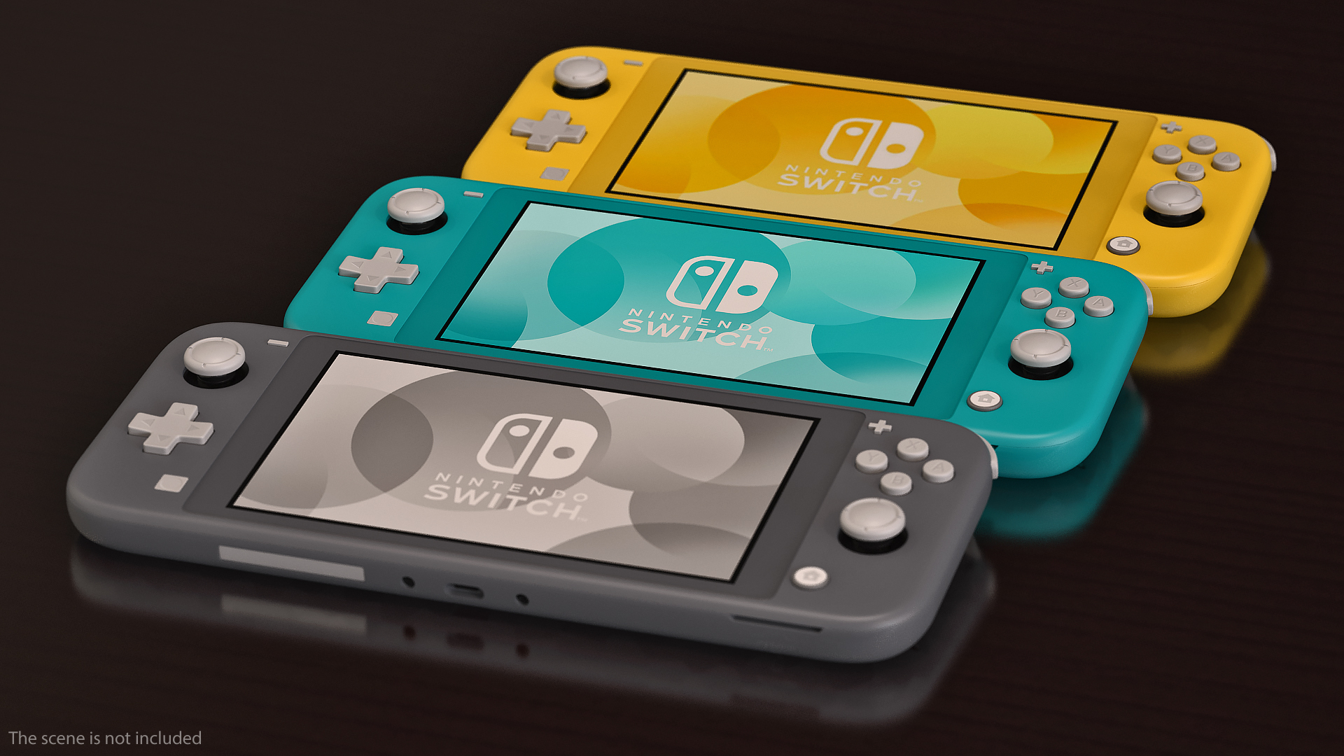 3D model Nintendo Switch Lite Turquoise