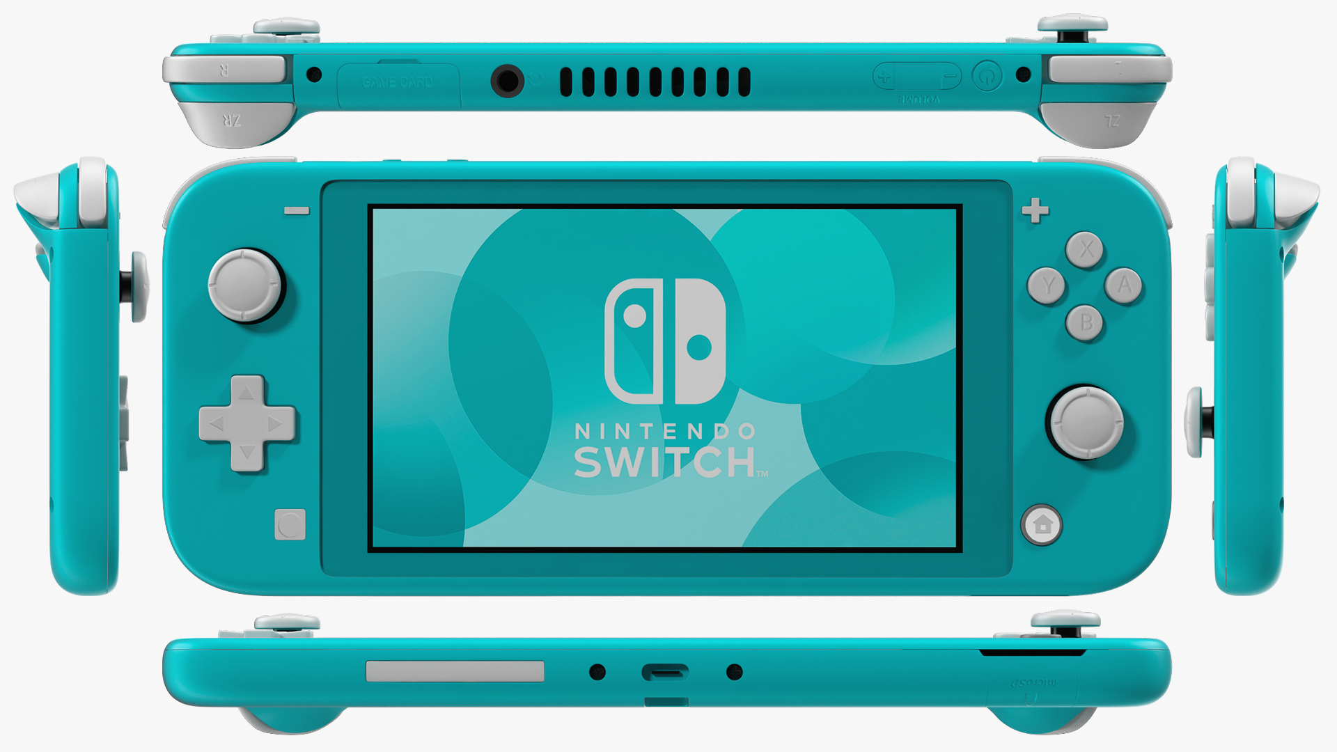 3D model Nintendo Switch Lite Turquoise