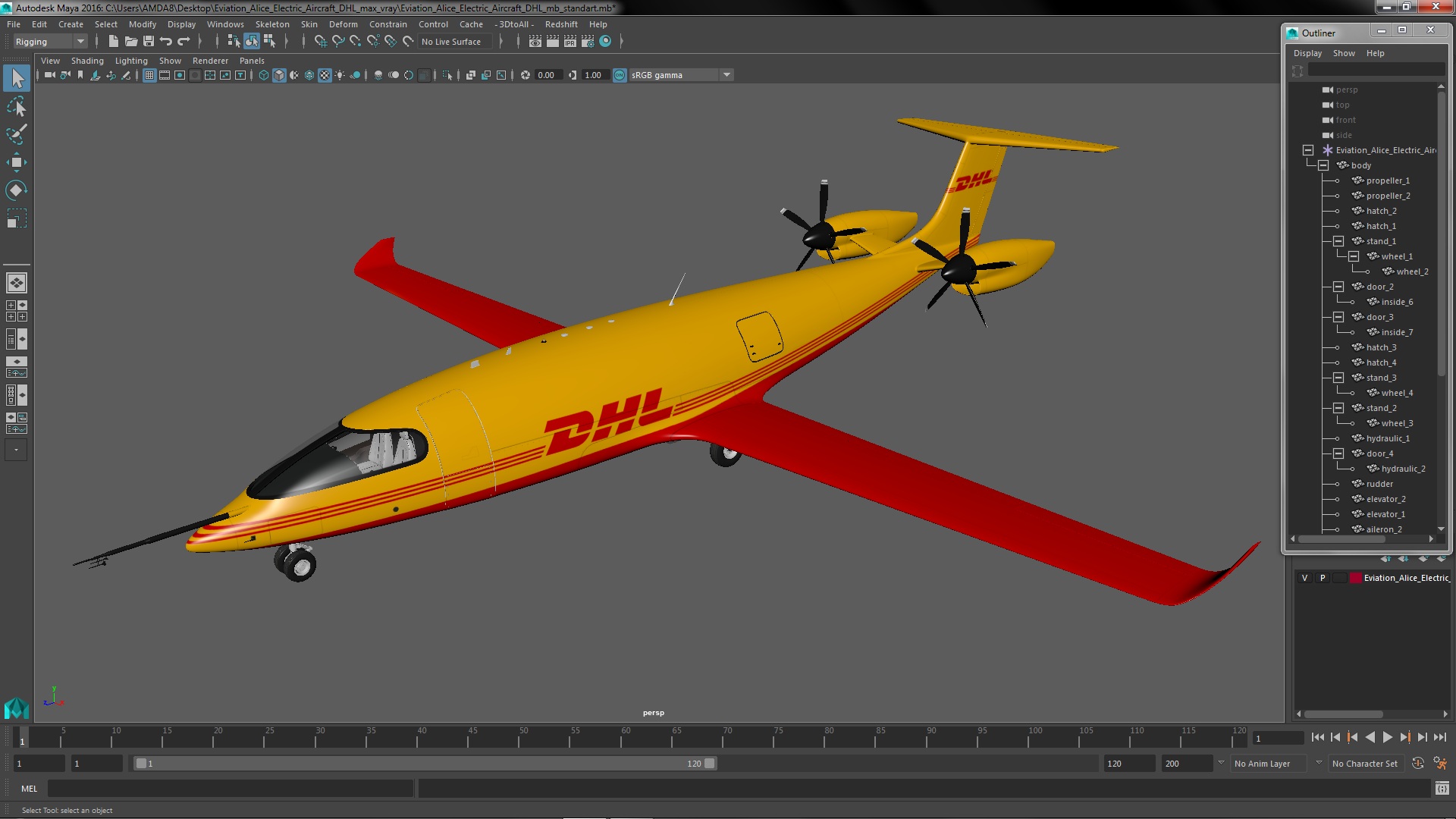 3D Eviation Alice Electric Aircraft DHL