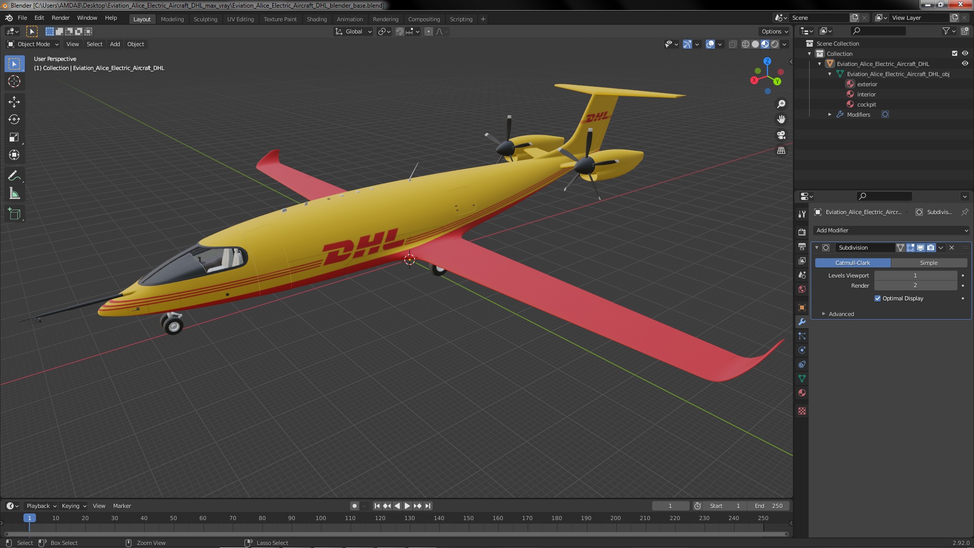 3D Eviation Alice Electric Aircraft DHL