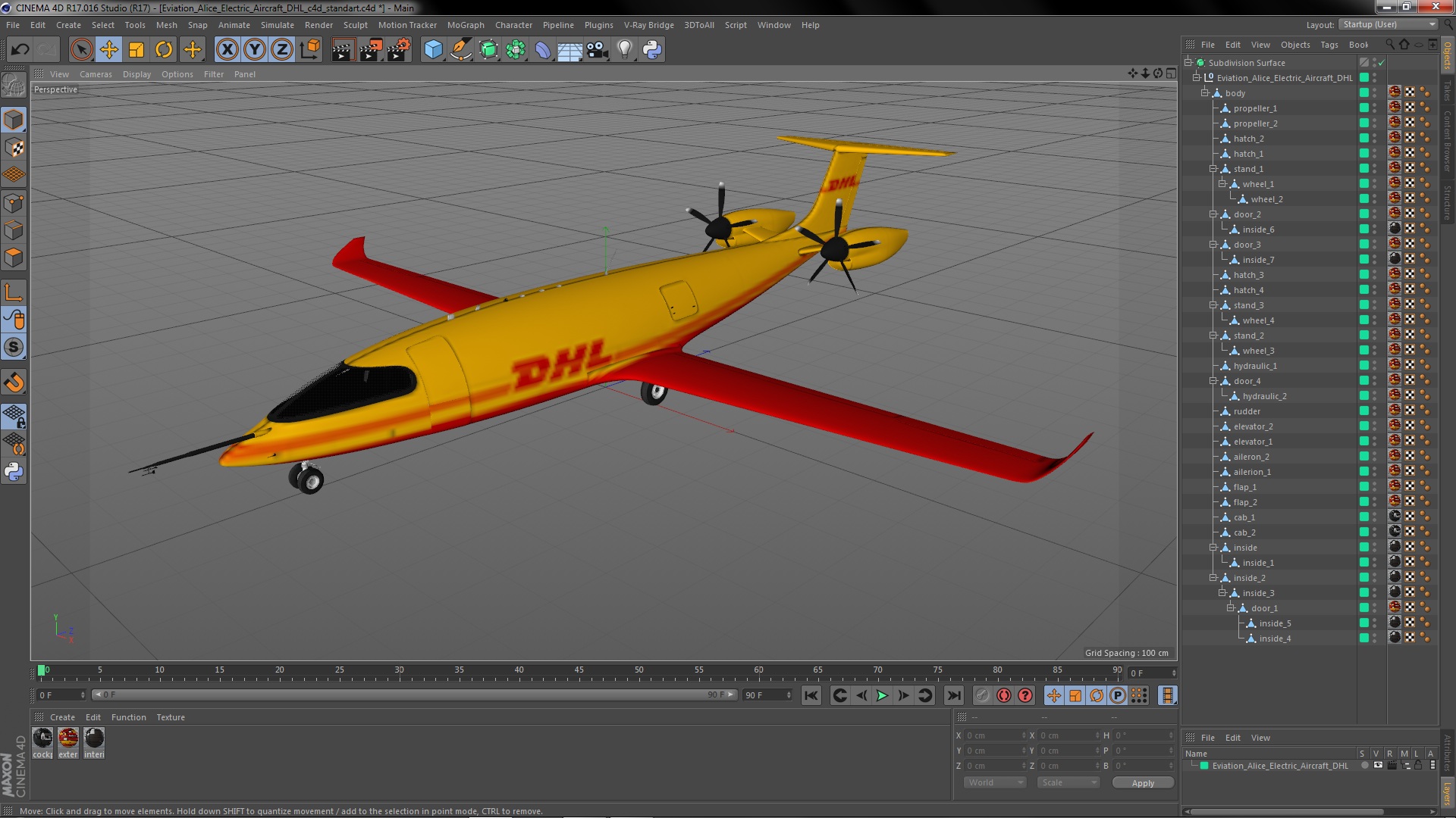 3D Eviation Alice Electric Aircraft DHL