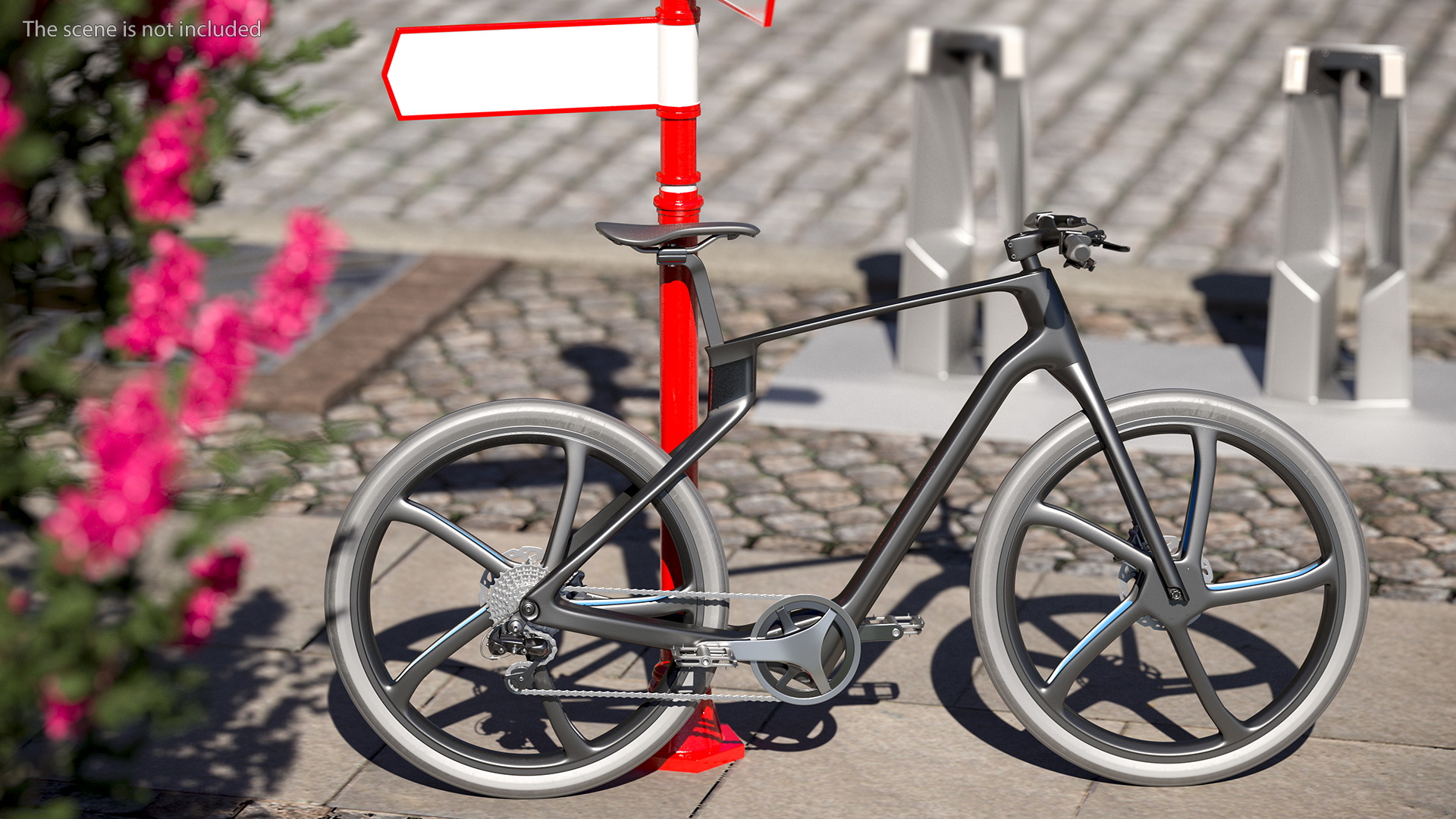 3D Carbon Electric Road Bicycle model