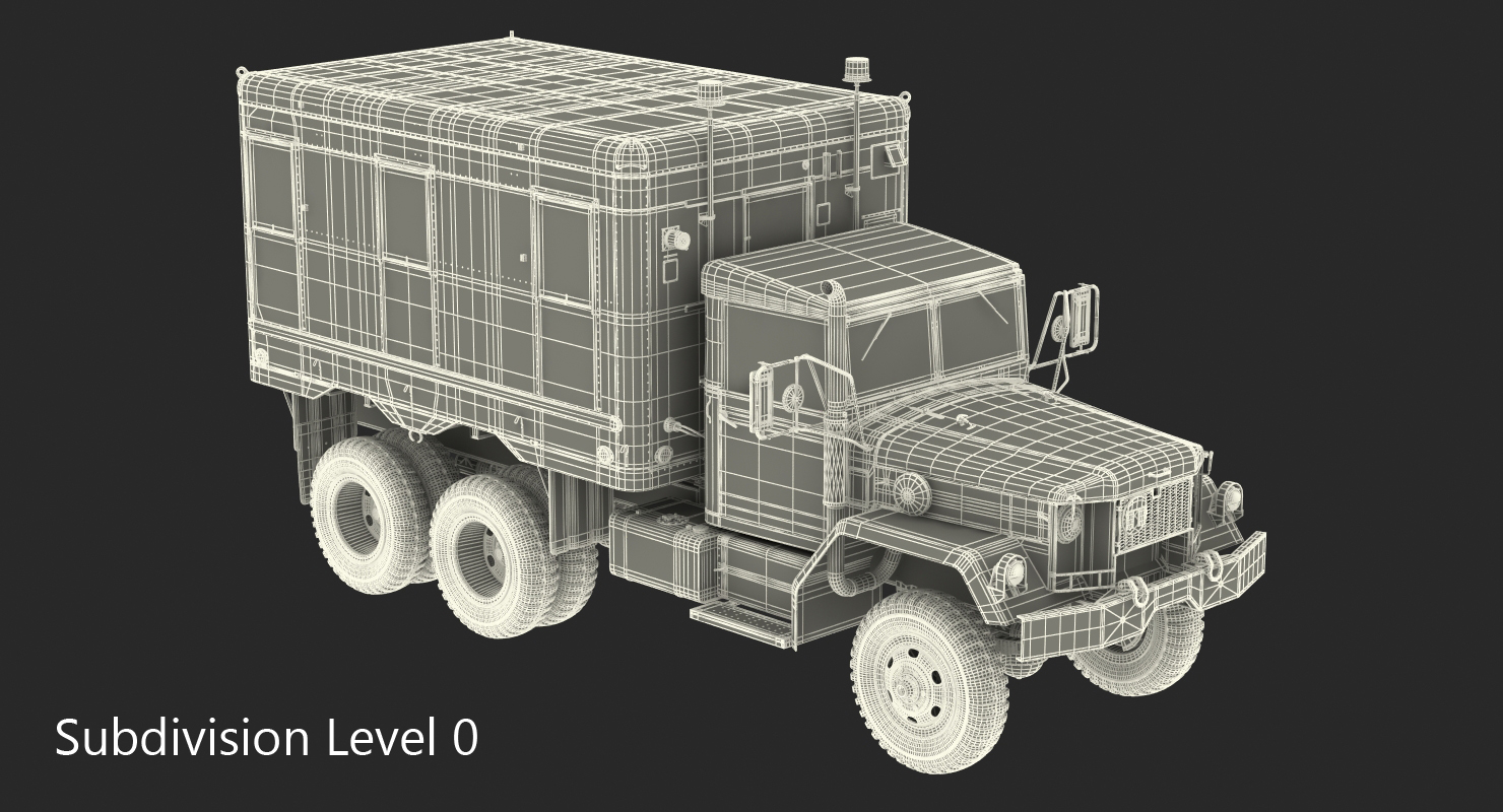 3D M109 Shop Van model