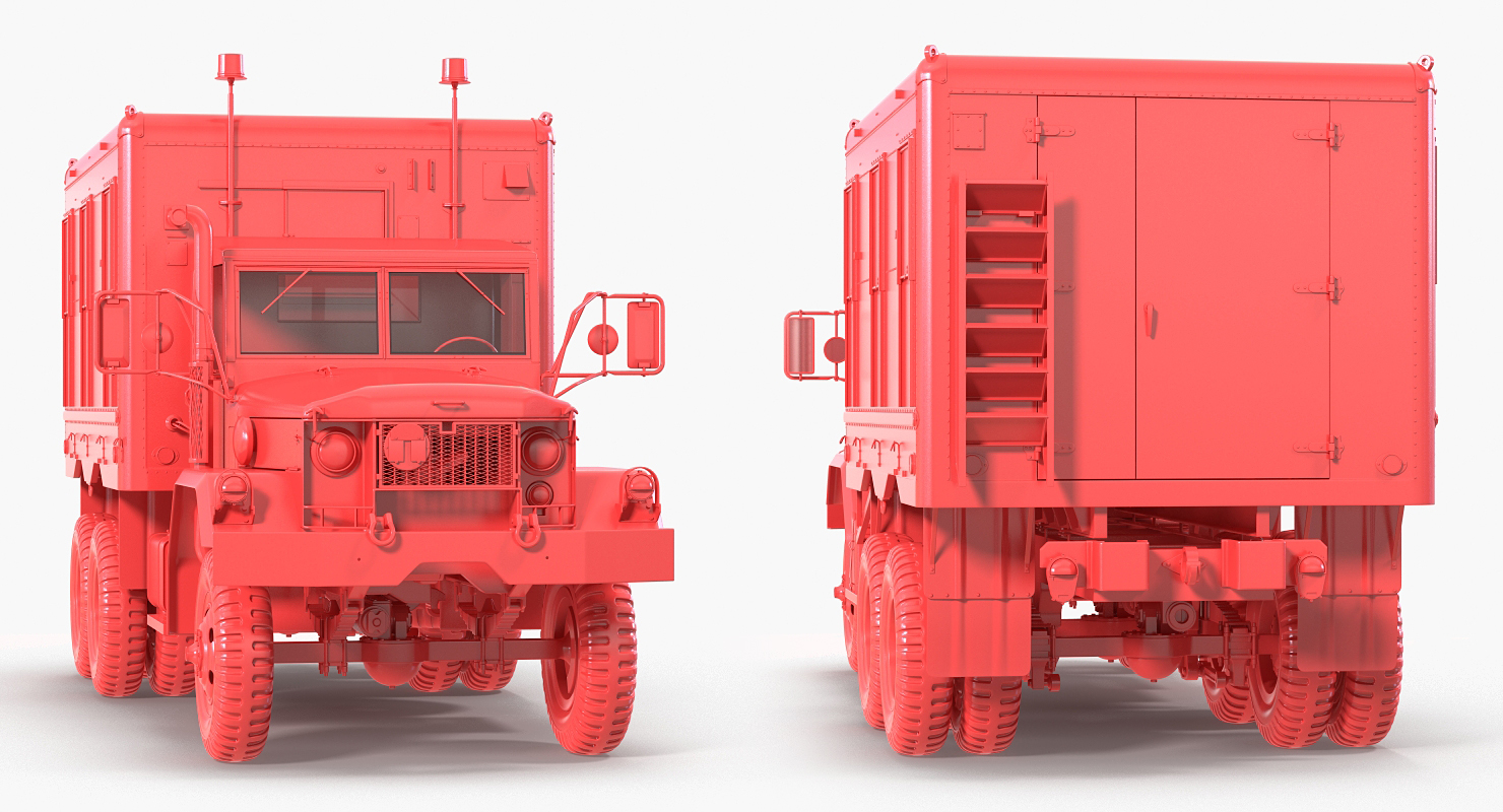 3D M109 Shop Van model