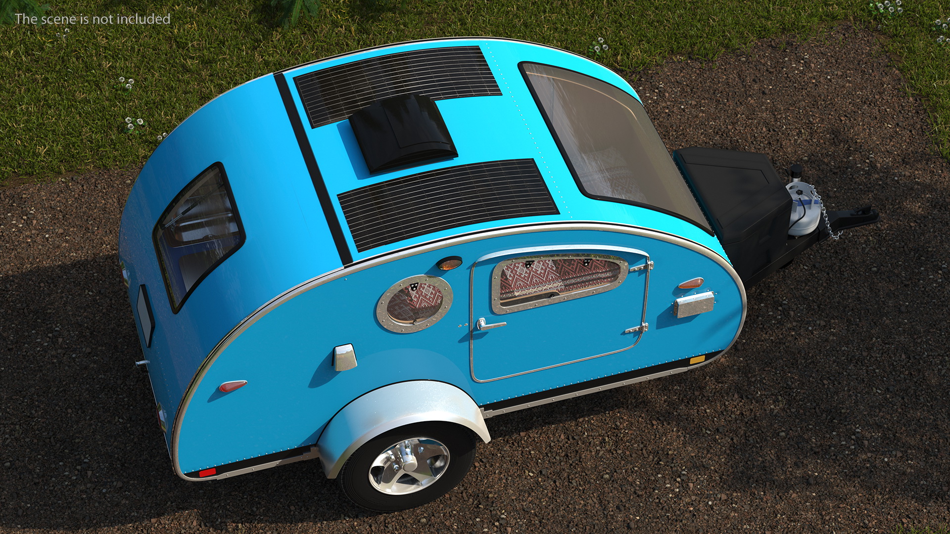 Teardrop Camping Trailer 3D model