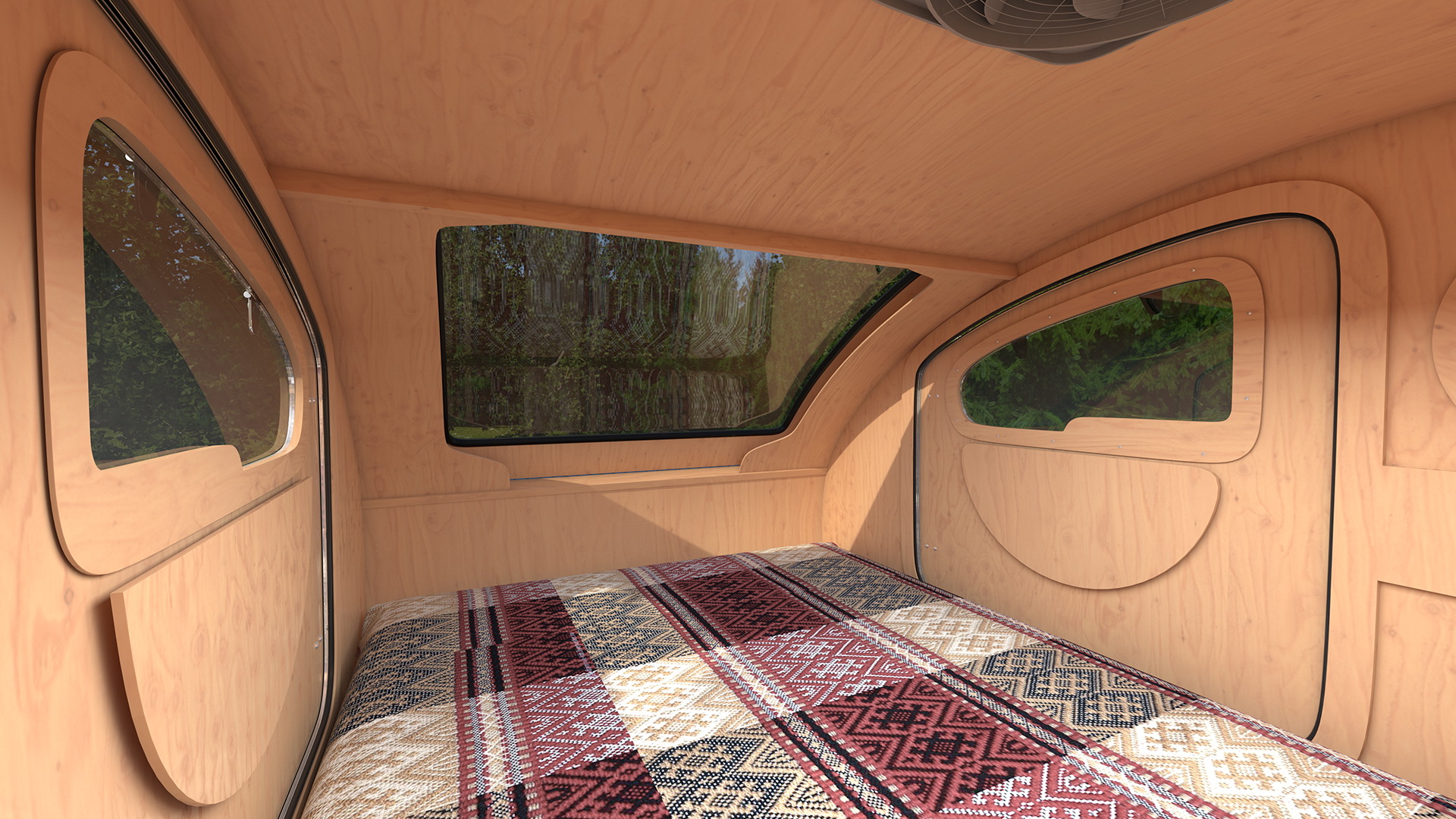 Teardrop Camping Trailer 3D model