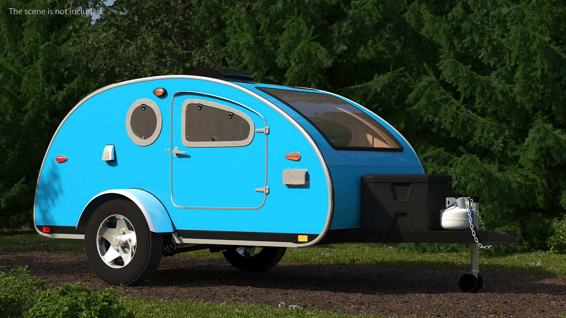 Teardrop Camping Trailer 3D model