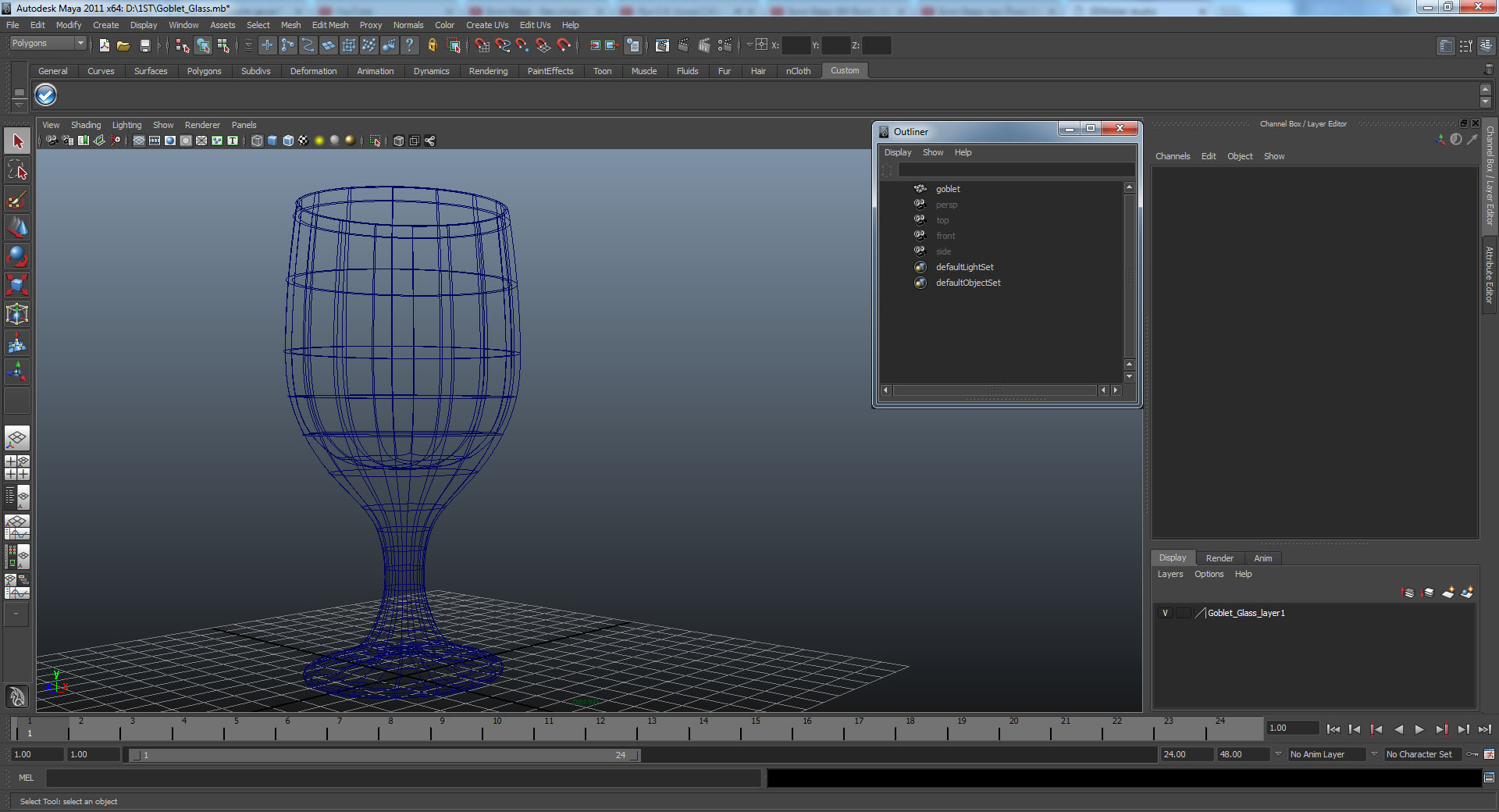 Goblet Glass 3D