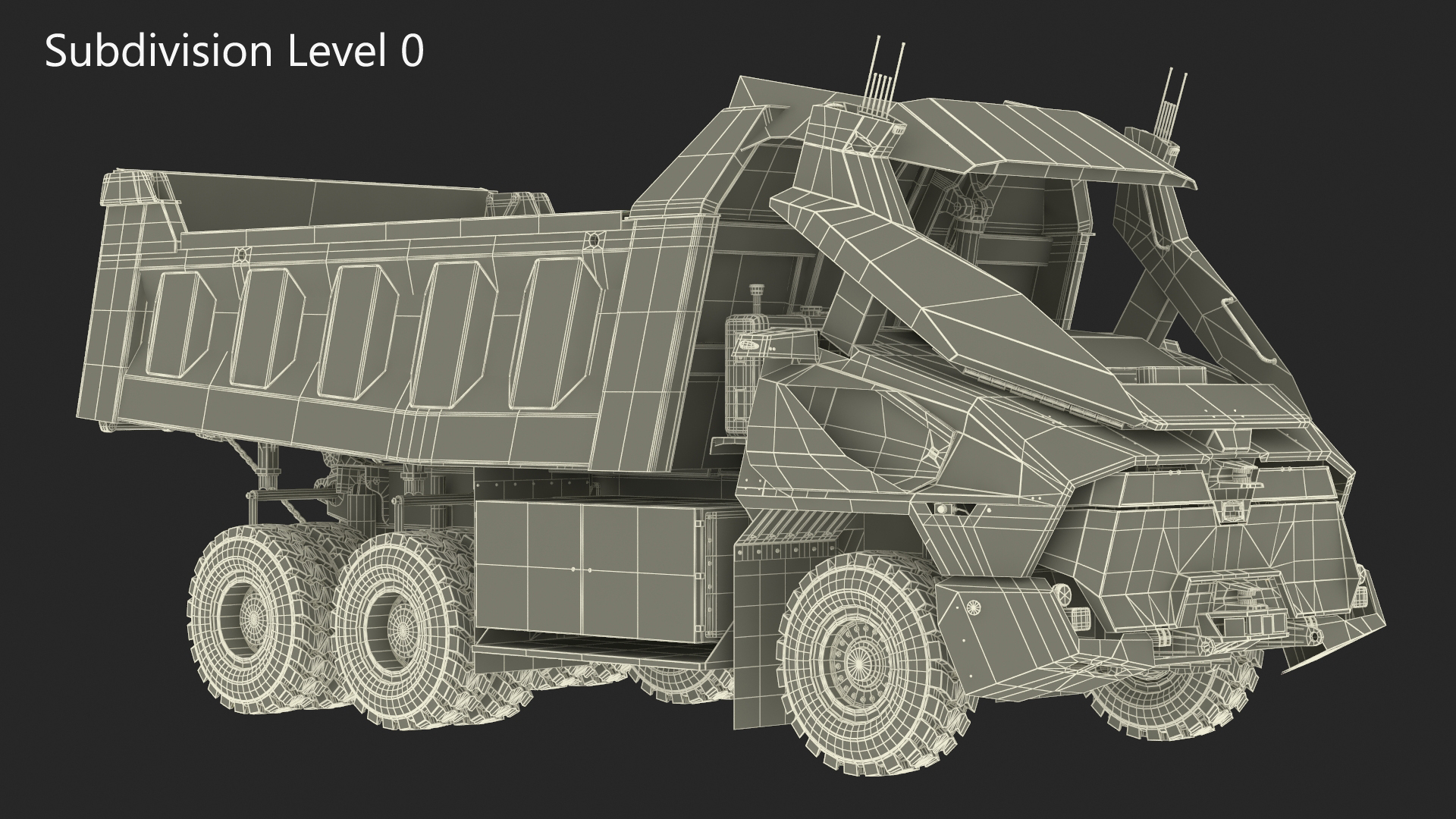 Dirty Autonomous Electric Dump Truck Dirty 3D