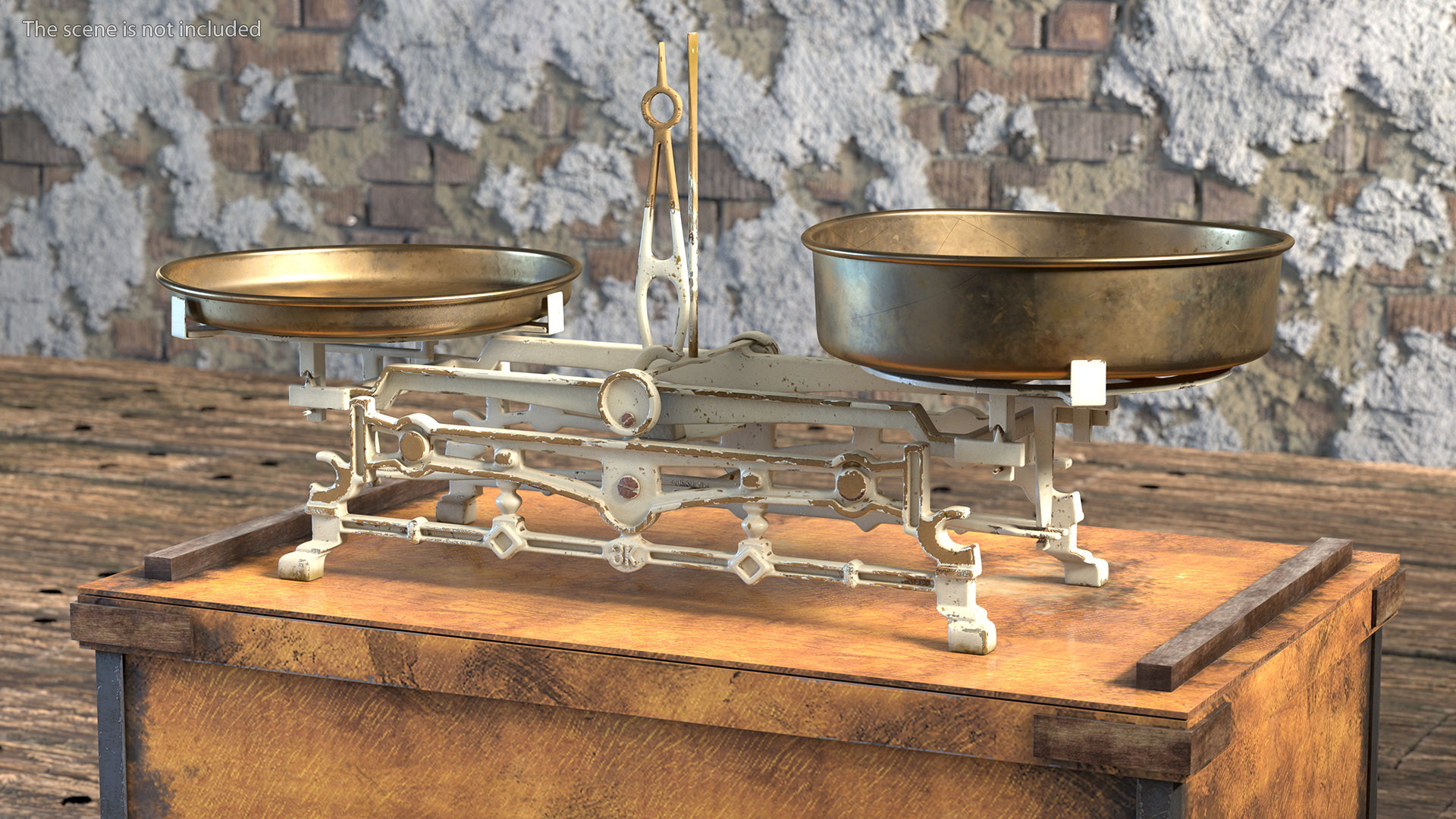 3D model Old Vintage Kitchen Scale