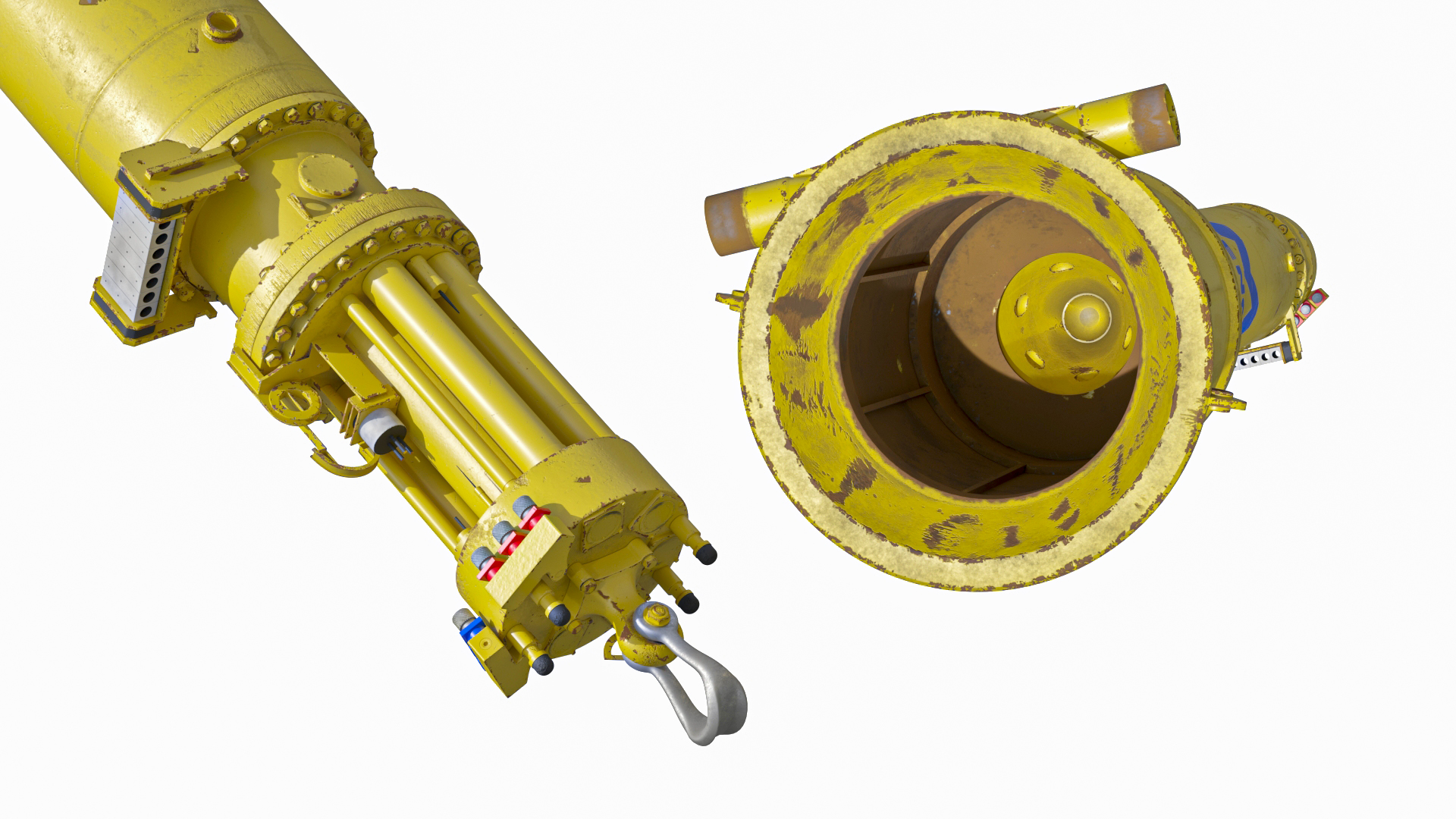 3D model Offshore Hydraulic Hammer MENCK Old