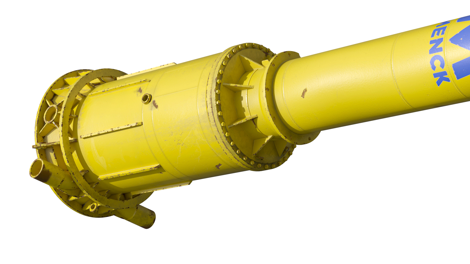 3D model Offshore Hydraulic Hammer MENCK Old