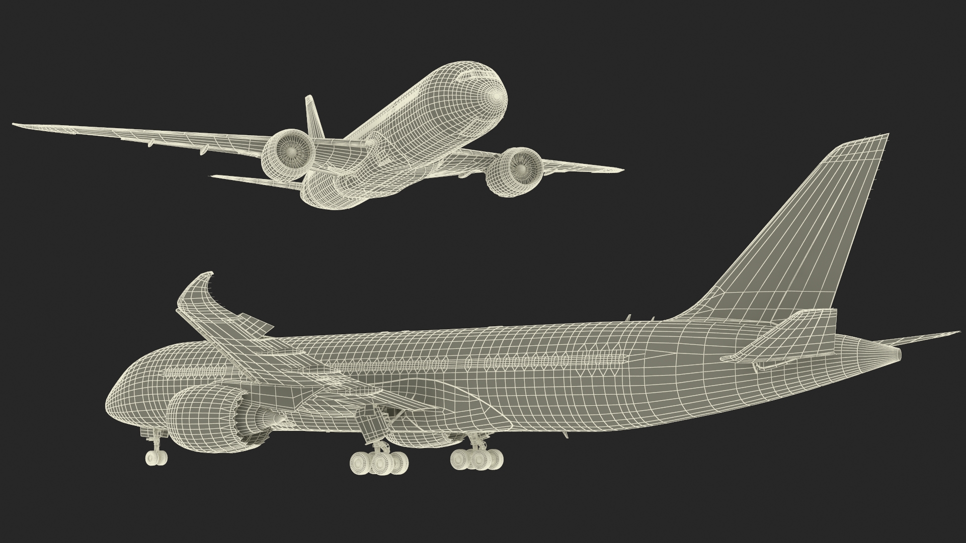 Boeing 787 Dreamliner Japan Airlines Rigged for Maya 3D