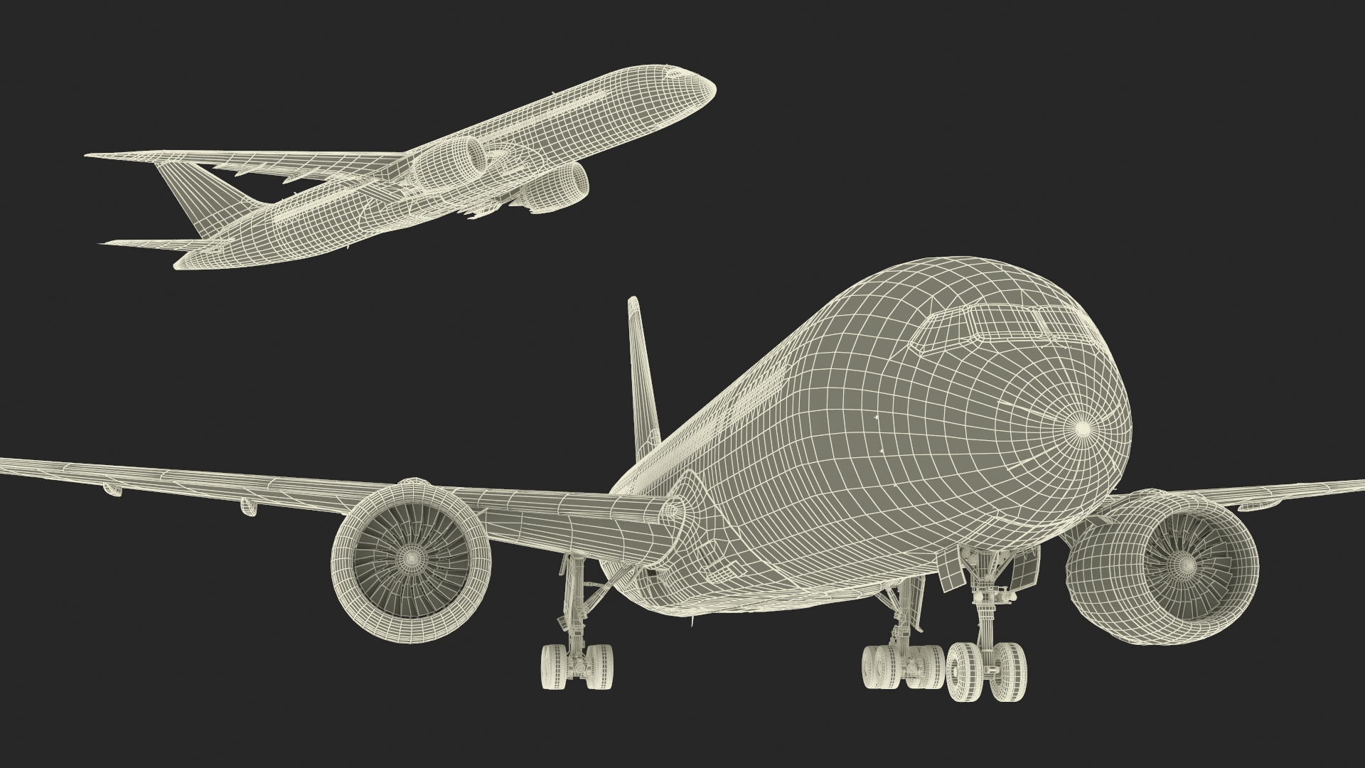 Boeing 787 Dreamliner Japan Airlines Rigged for Maya 3D