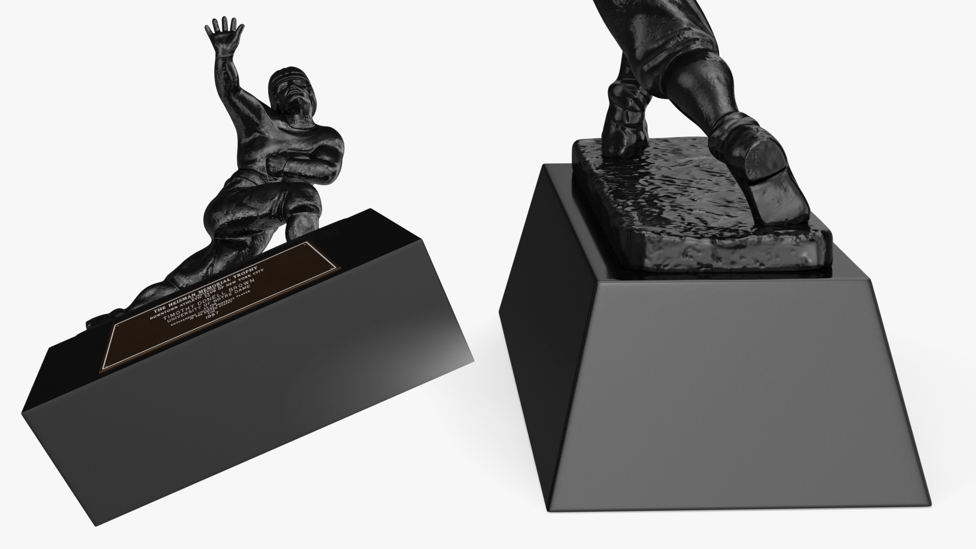 Heisman Memorial Trophy Black 3D model