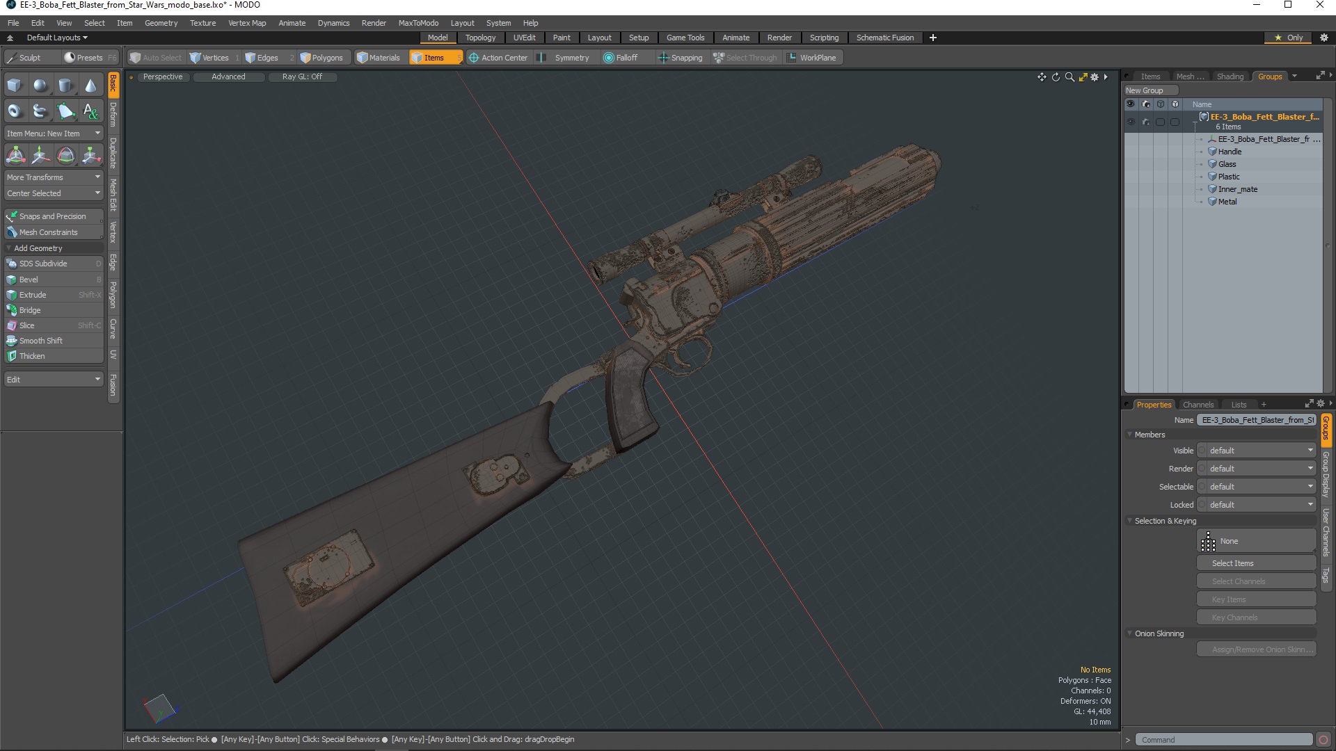 EE-3 Boba Fett Blaster from Star Wars 3D