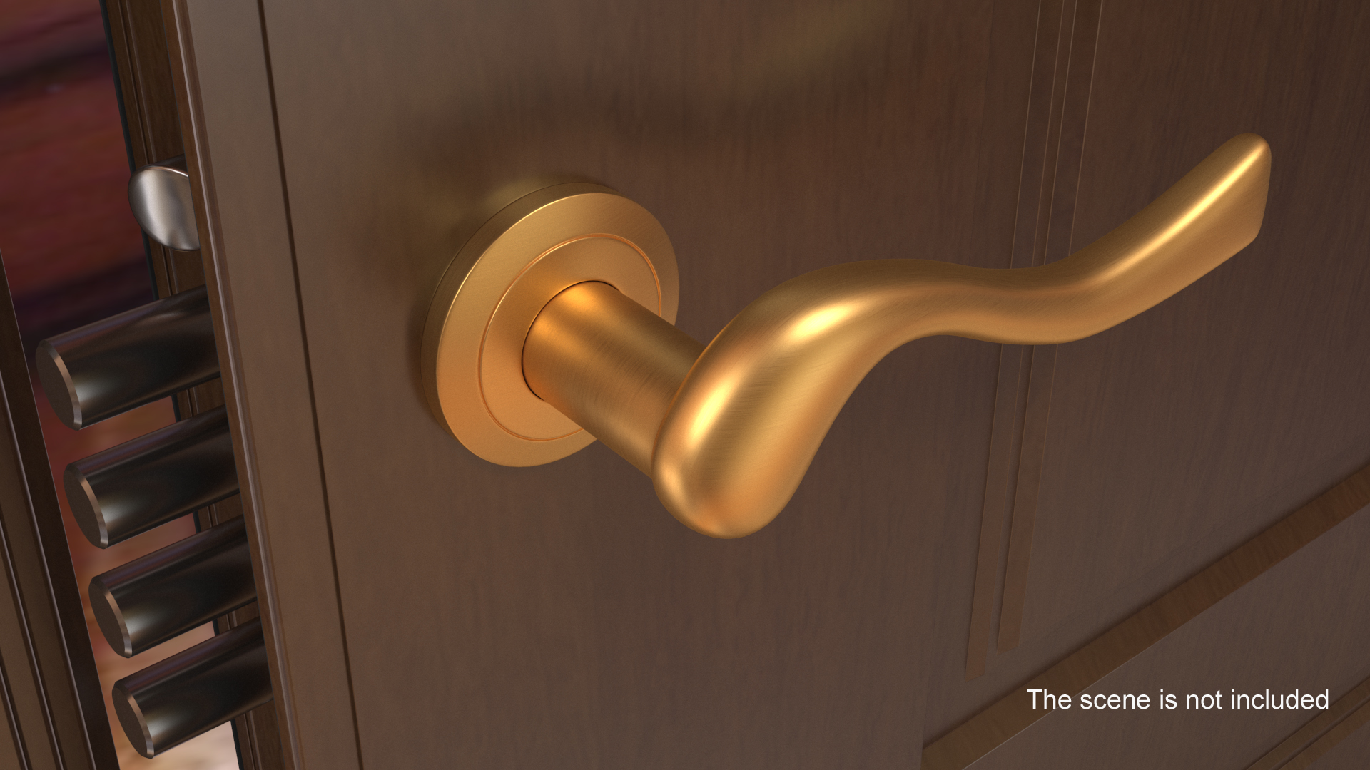 3D Gold Classic Style Door Handles