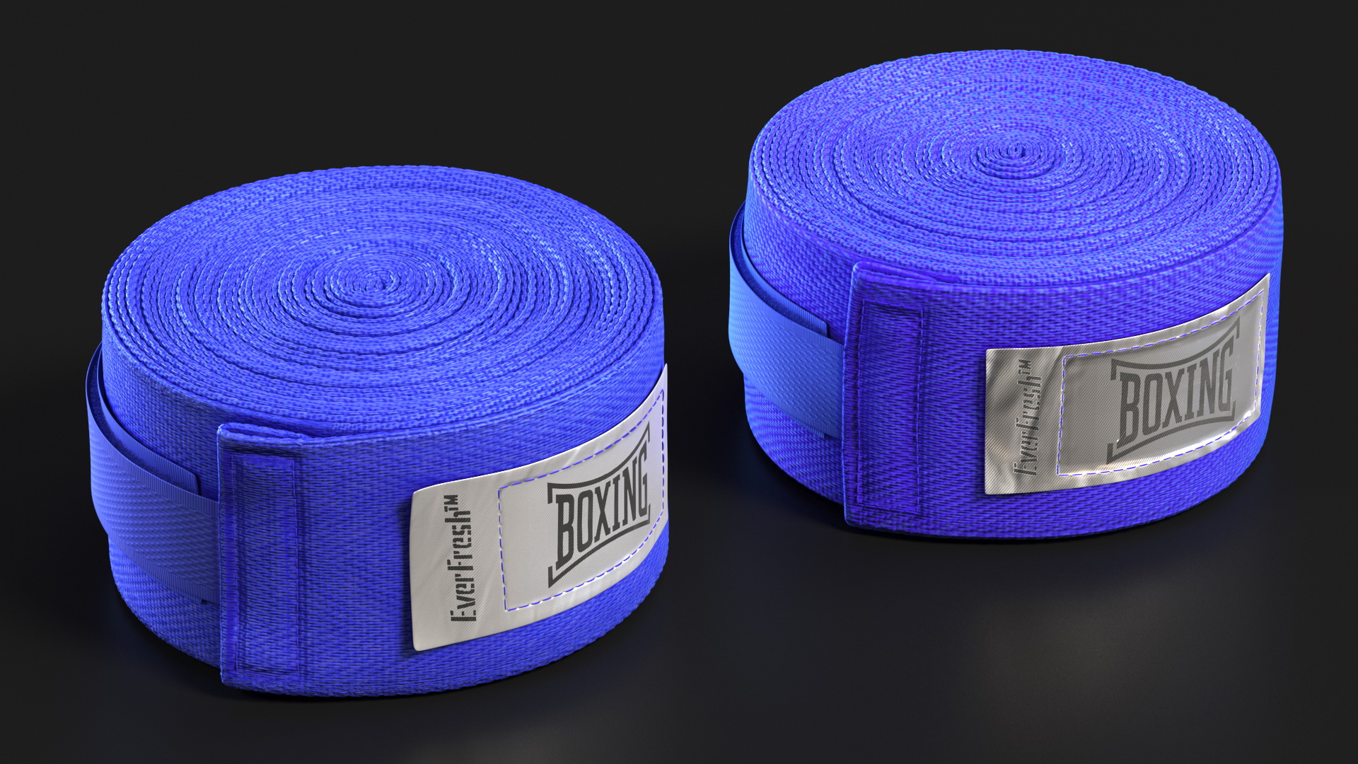 3D Blue Boxing Hand Wrap 2 Rolls Fur model