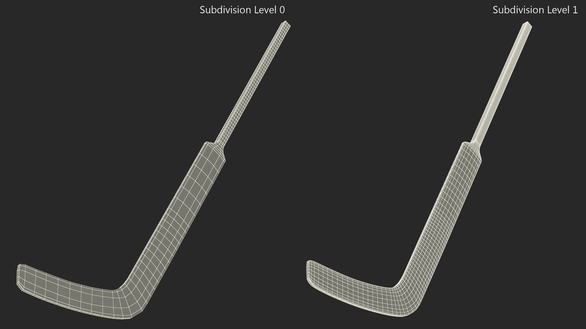 3D Reebok Ice Hockey Stick model