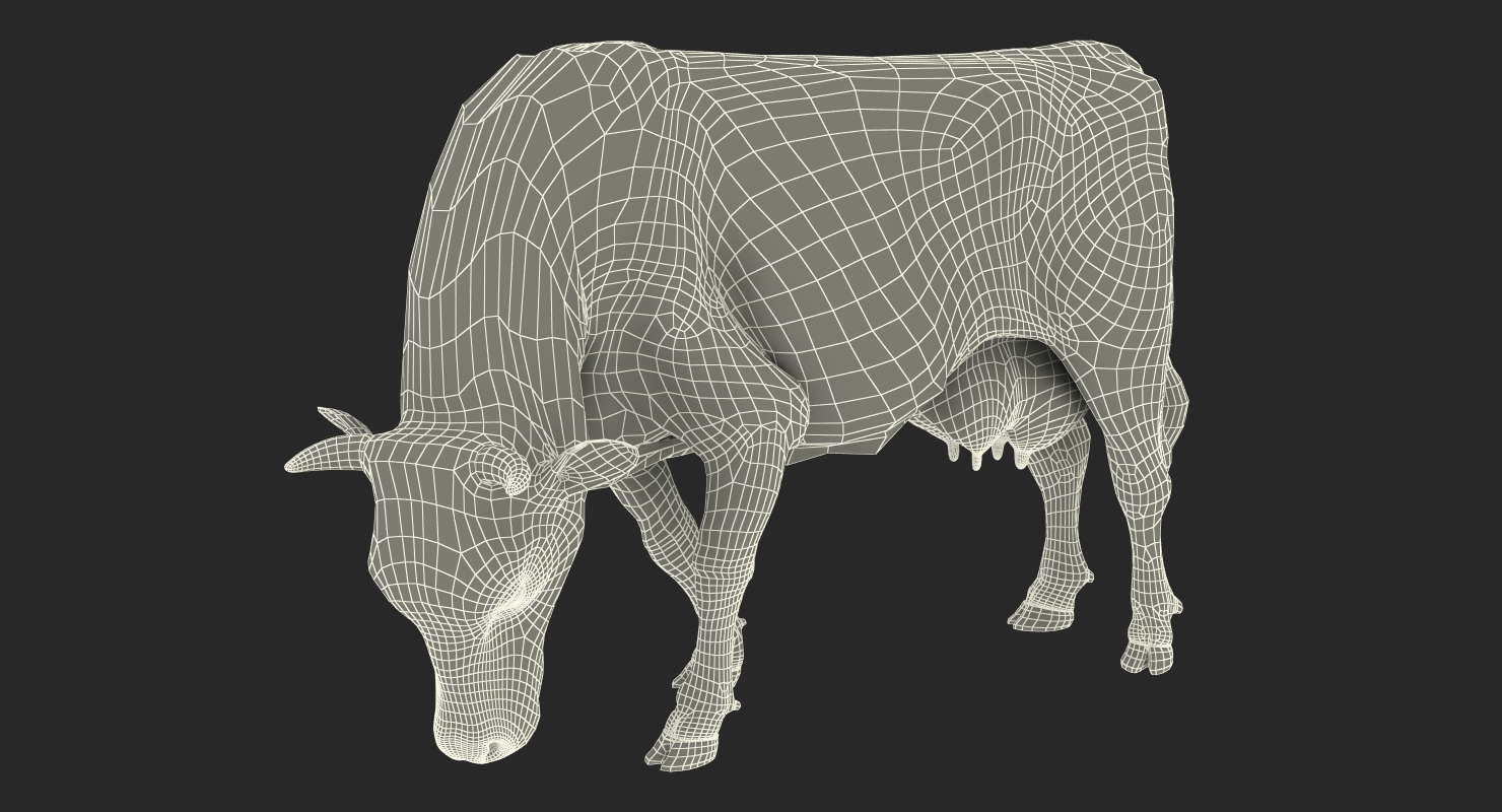 3D model Cow Rigged