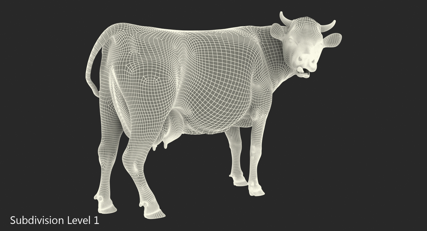 3D model Cow Rigged