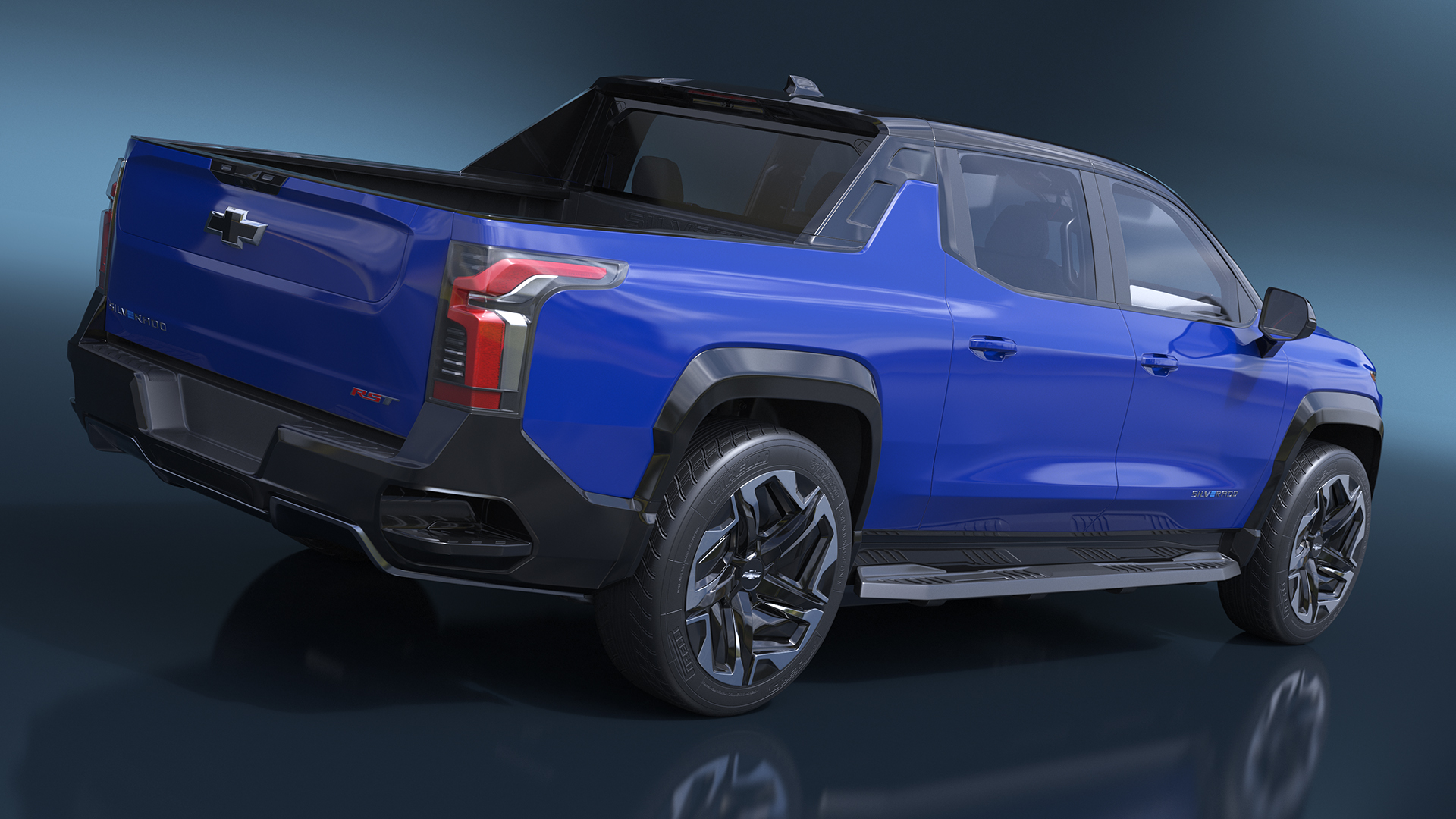 3D 2024 Chevrolet Silverado EV RST Blue