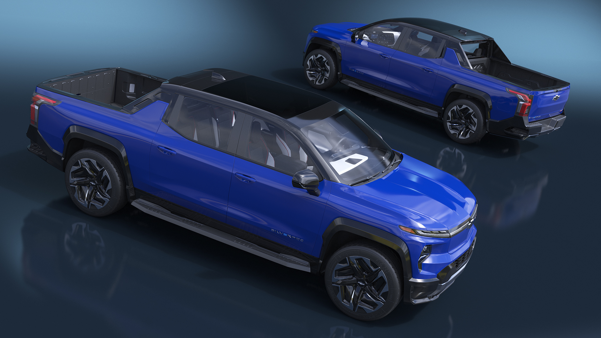 3D 2024 Chevrolet Silverado EV RST Blue