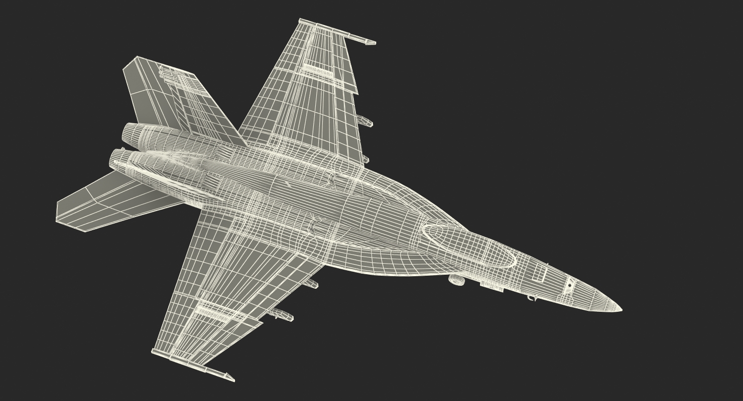 3D model Fighter FA 18EF Super Hornet 2