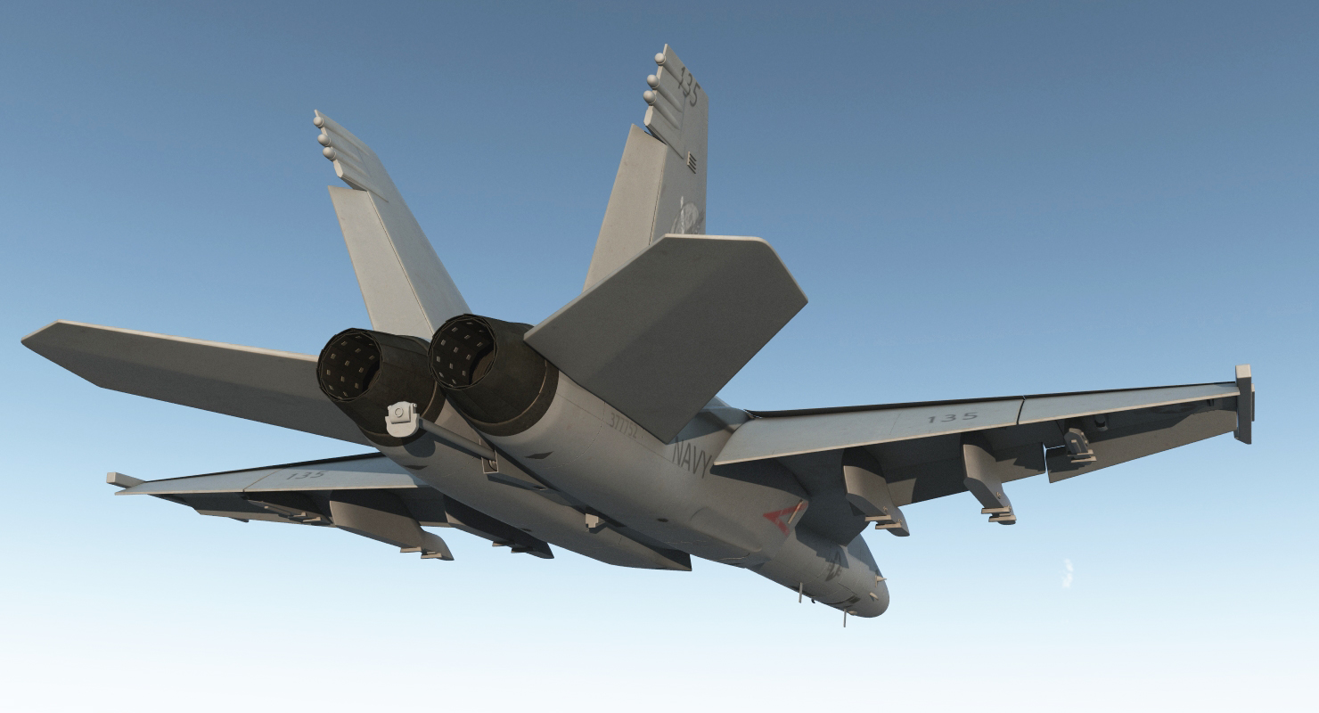 3D model Fighter FA 18EF Super Hornet 2