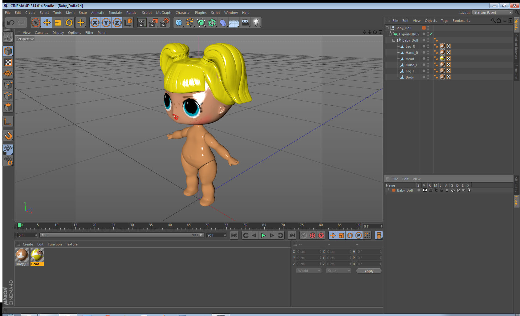 Baby Doll 3D model