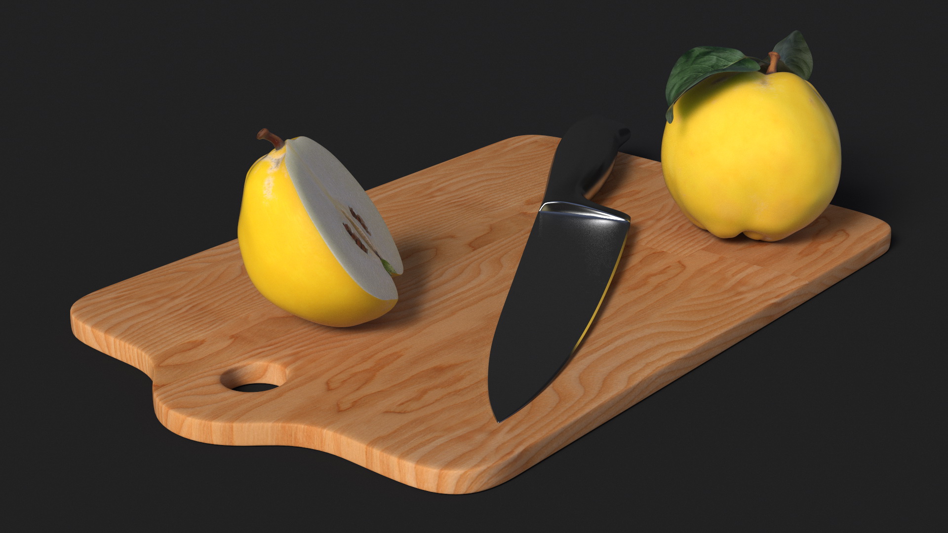 3D Chopping Board with Quince