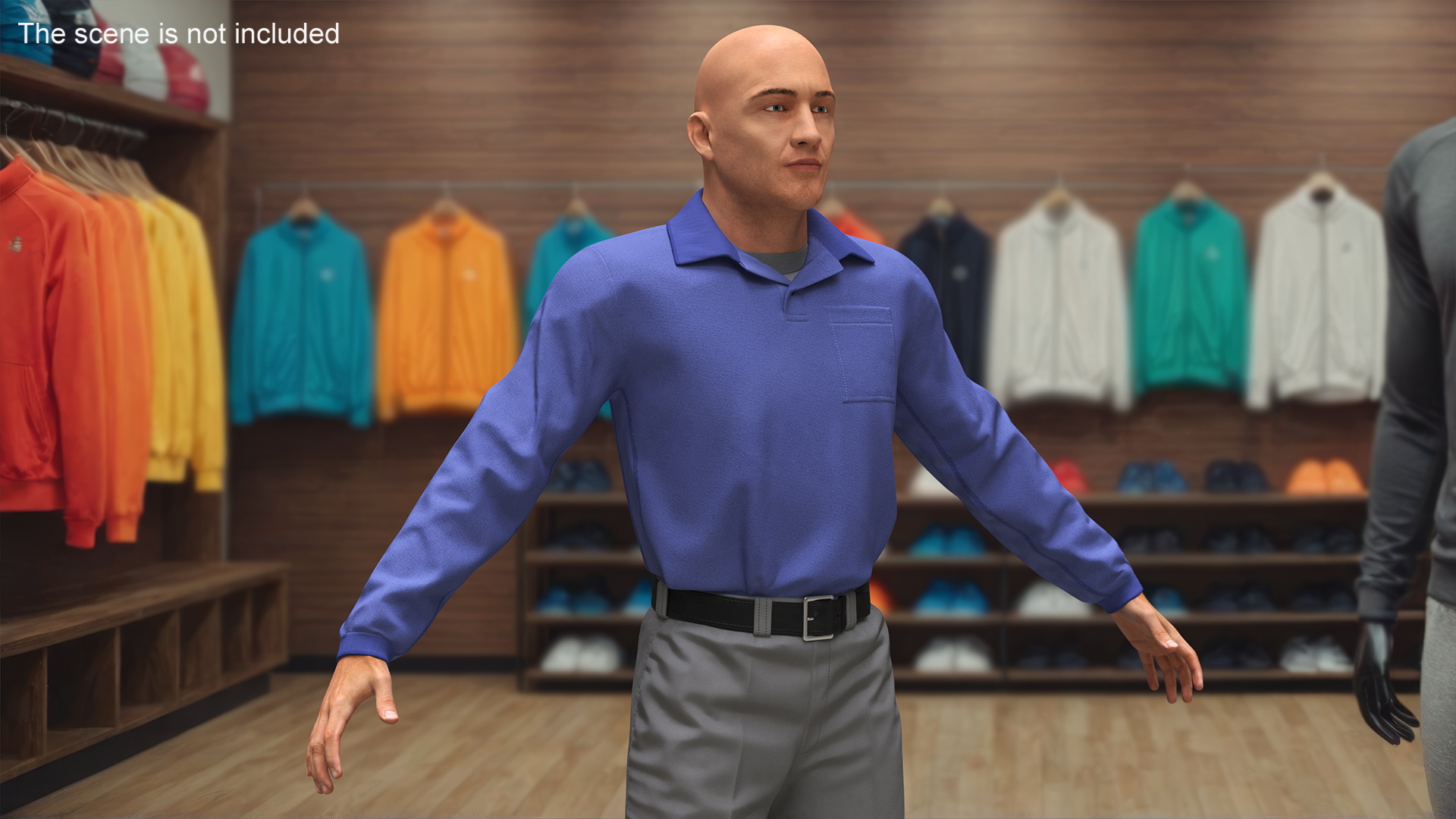 Young Man Wearing Casual Clothes A-pose 3D model