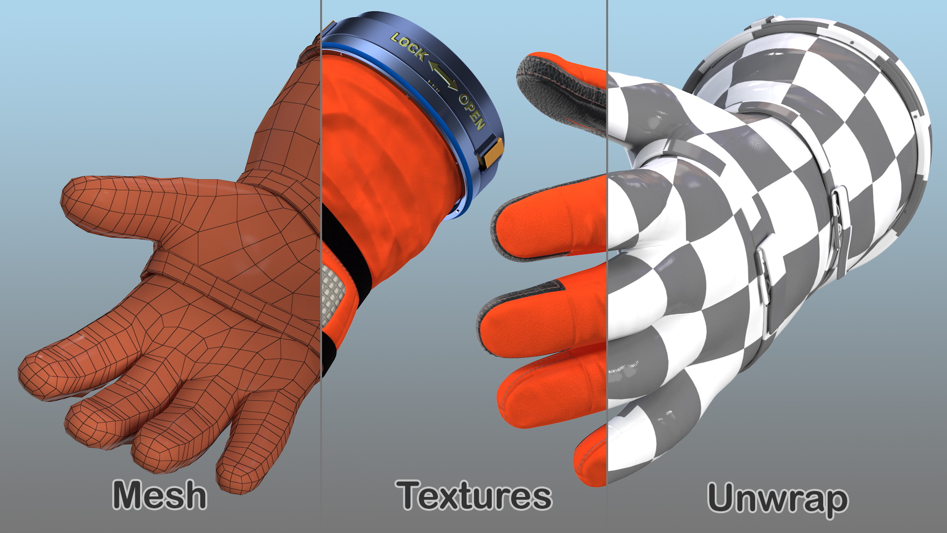 3D OCSS Spacesuit Gloves