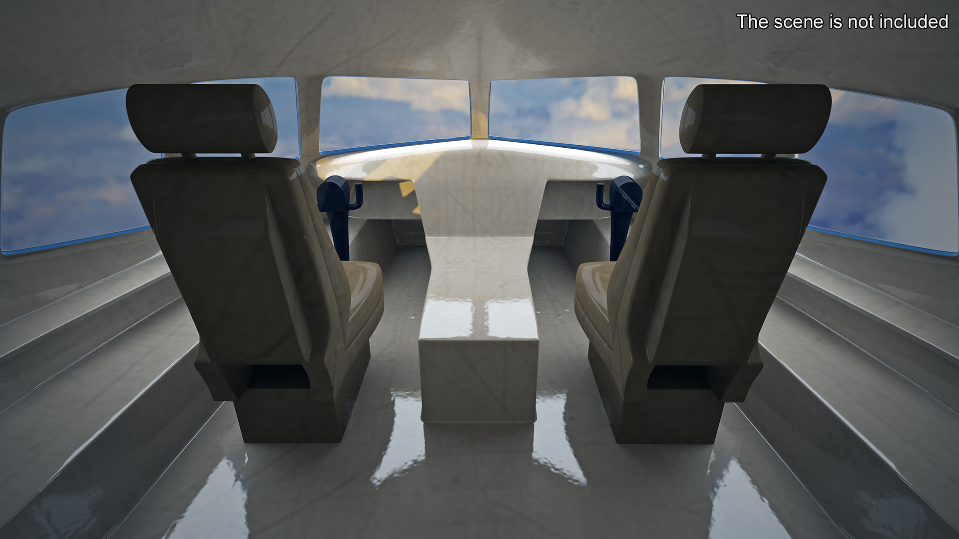 Commercial Freighter Airplane Boeing 777 Rigged 3D