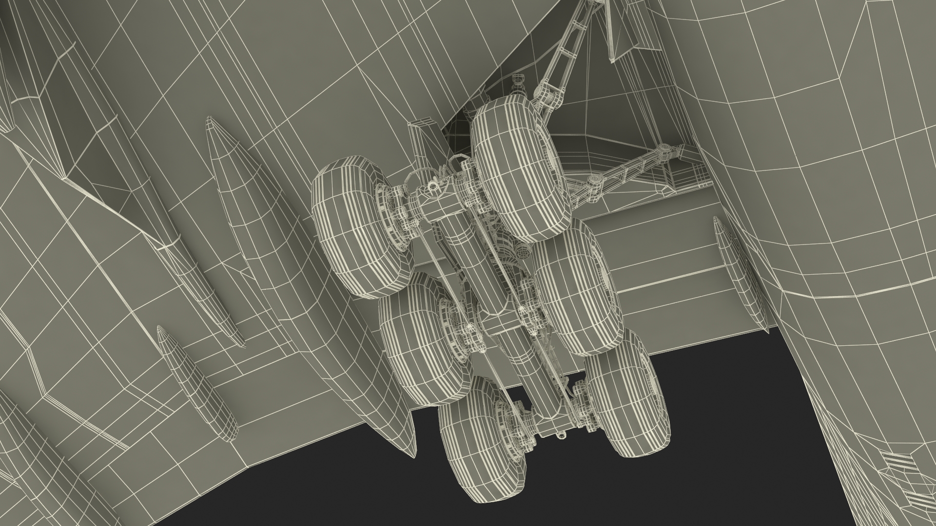 Commercial Freighter Airplane Boeing 777 Rigged 3D