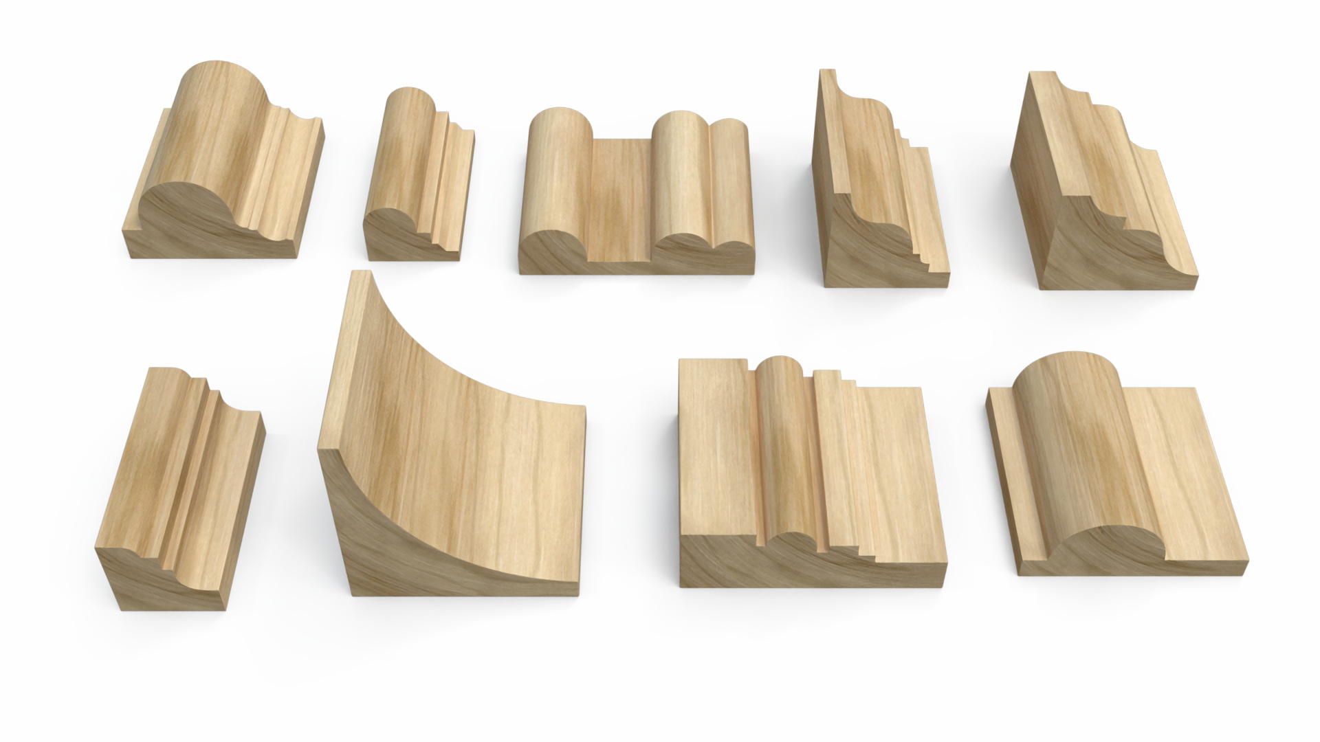 Set Molding Maple Part 2 3D model