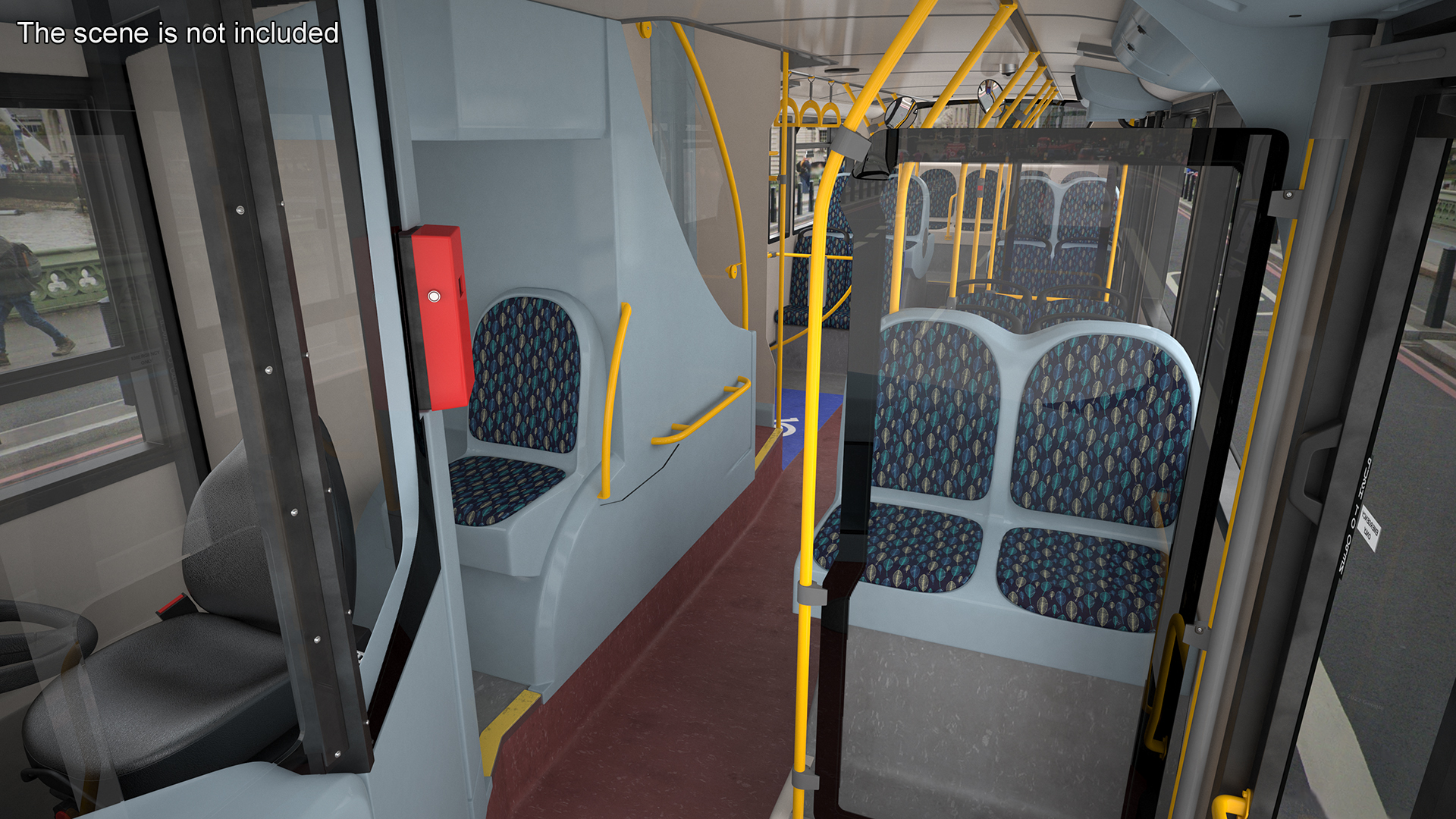 London Double Decker Bus Enviro 400 Rigged 3D